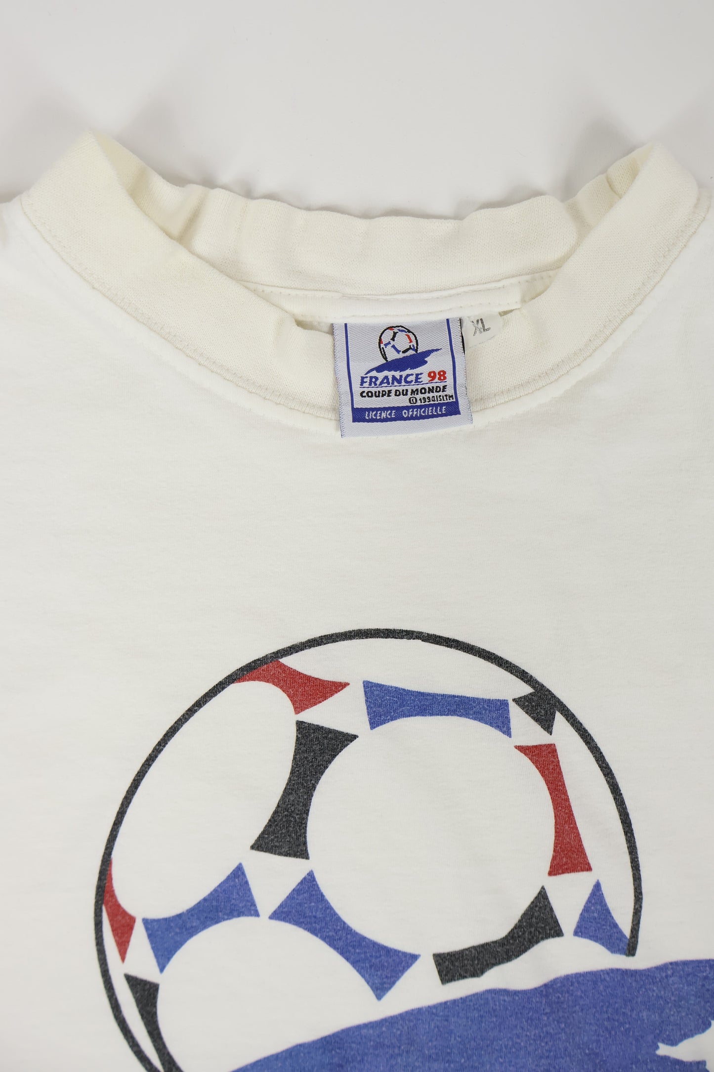 Vintage 1998 France Soccer Tee Image 2