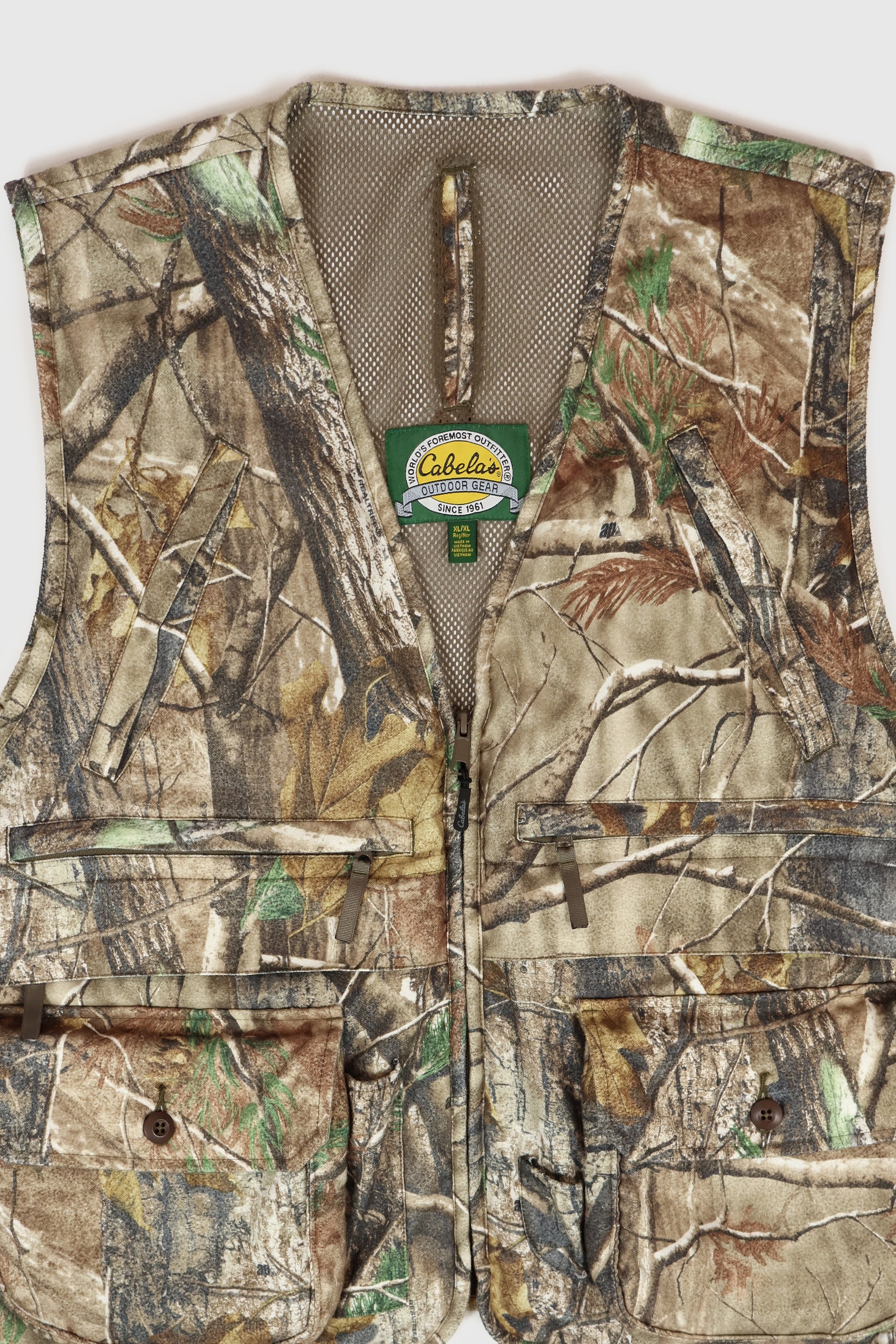 Vintage Cabela's Real Tree Camo Vest Image 2