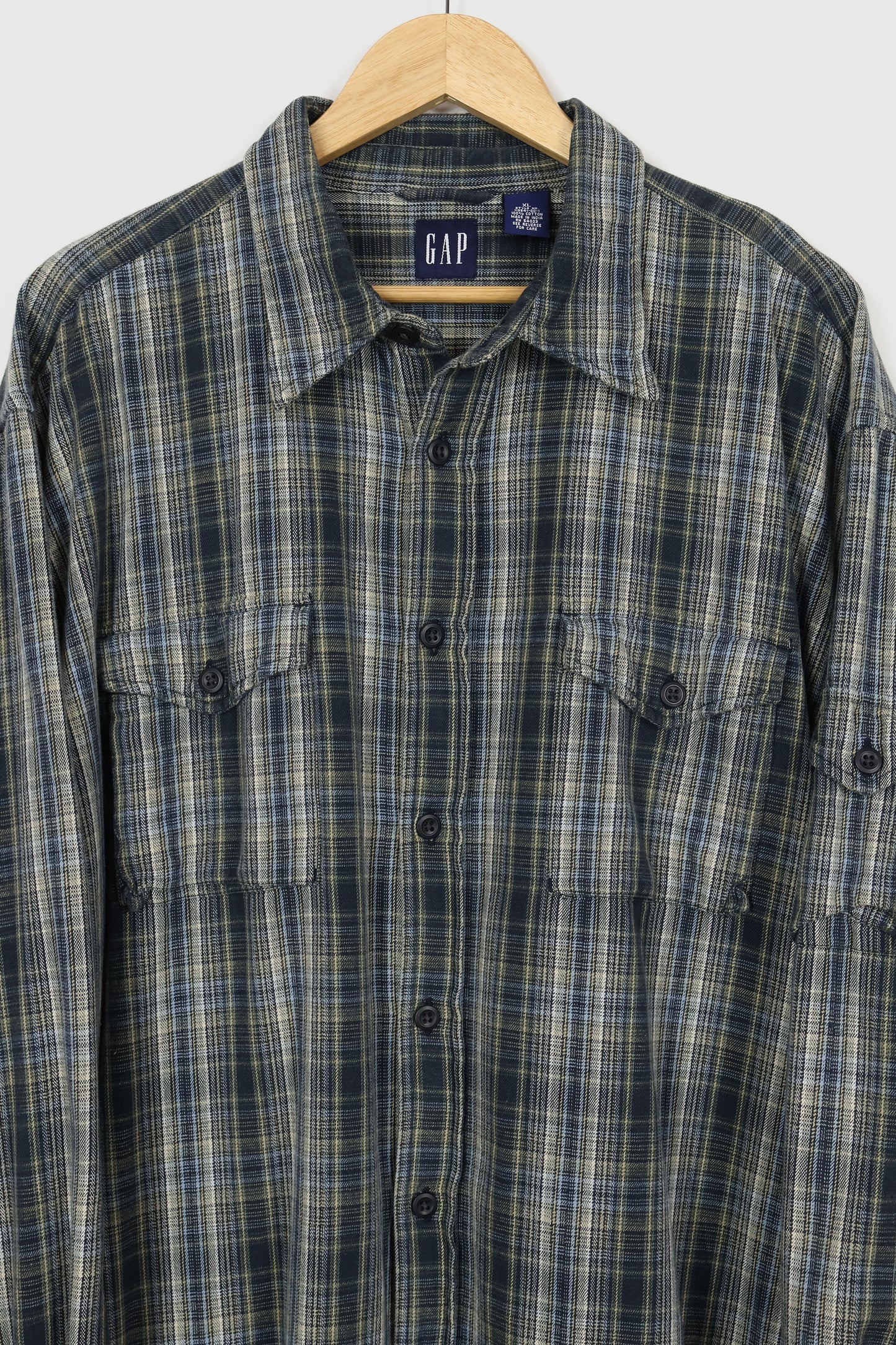 Vintage 90s GAP Plaid Button-Down Shirt