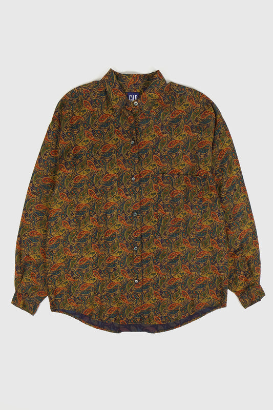 Vintage Gap Paisley Button-Down Shirt Image 0