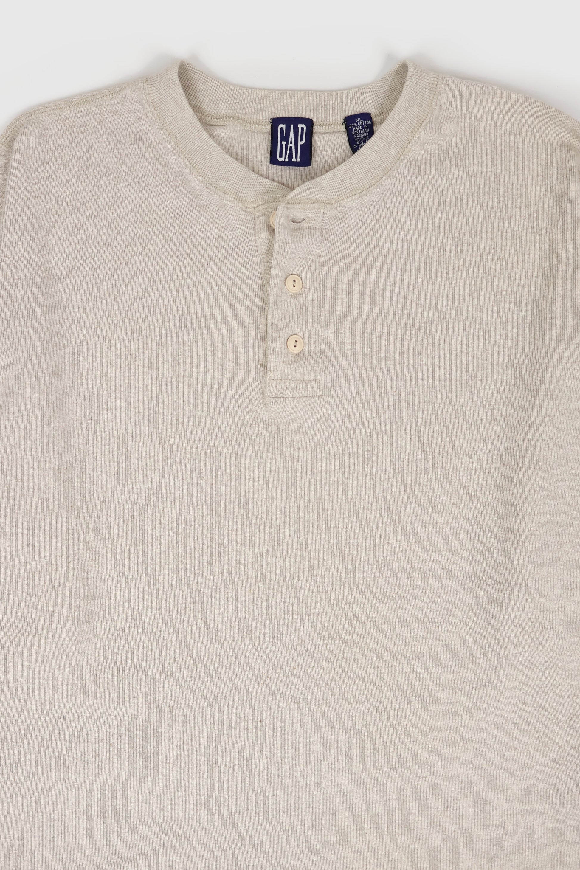 Vintage Gap Henley Long Sleeve Shirt Image 2