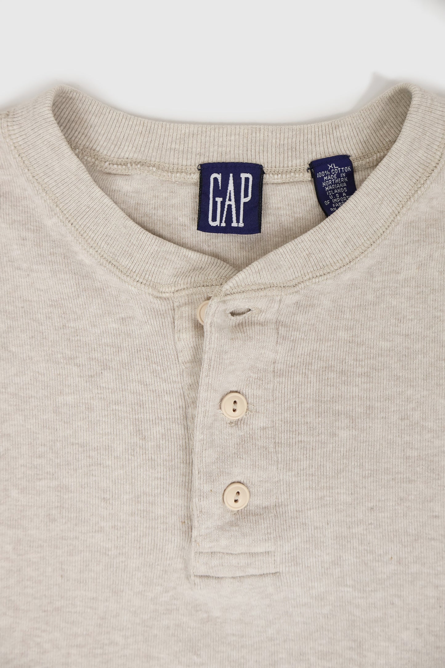 Vintage Gap Henley Long Sleeve Shirt Image 1