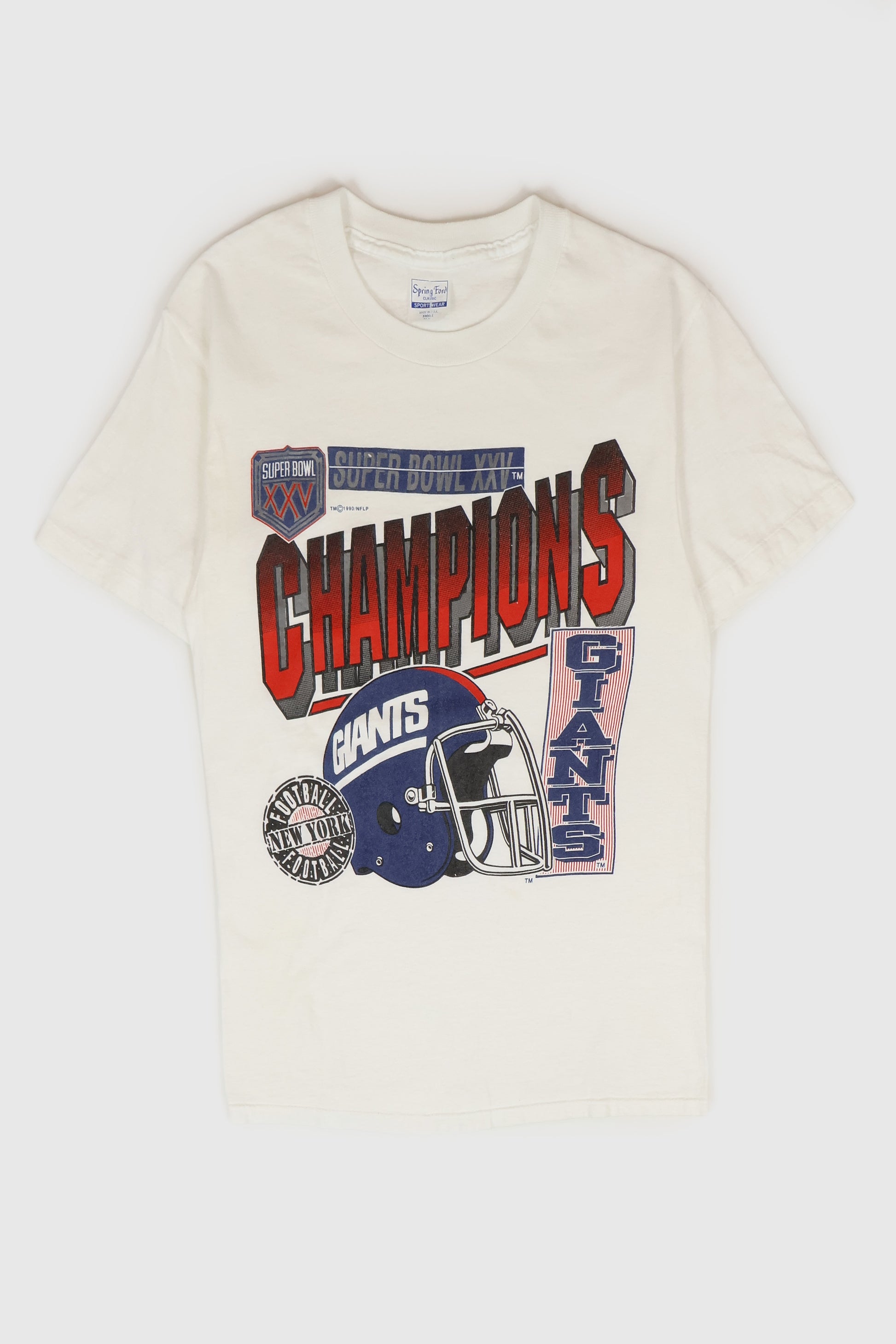 Vintage New York Giants Super Bowl XXV Champions Tee Image 0