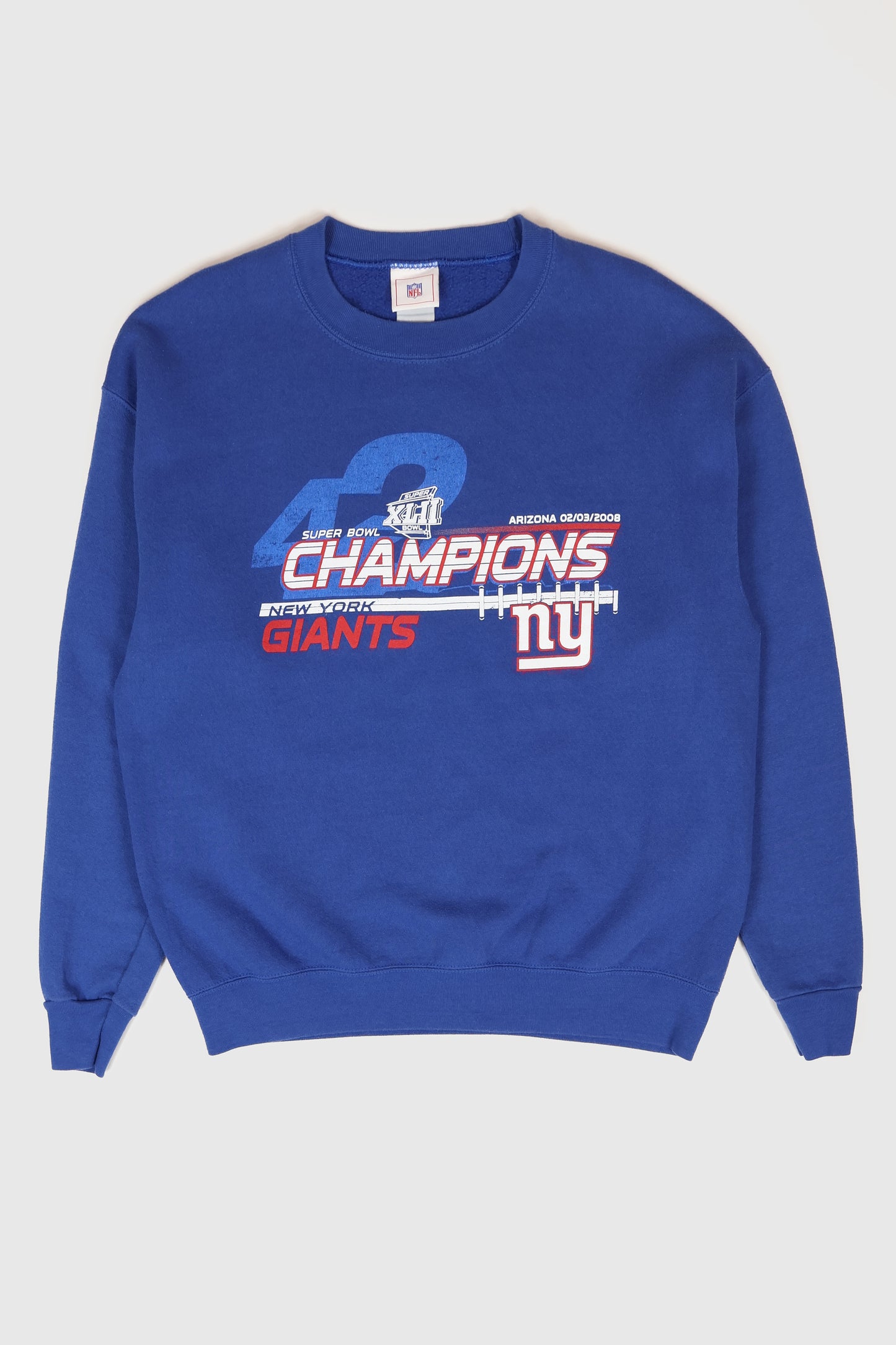 Vintage New York Giants Super Bowl XLII Champions Crewneck Image 0