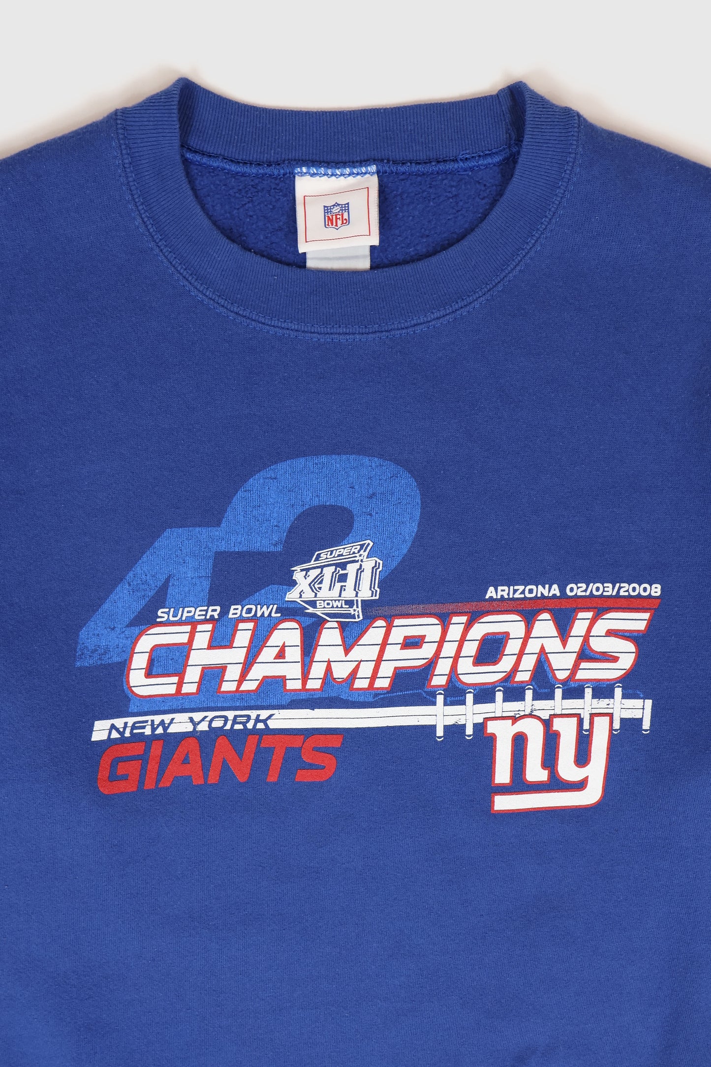 Vintage New York Giants Super Bowl XLII Champions Crewneck Image 1