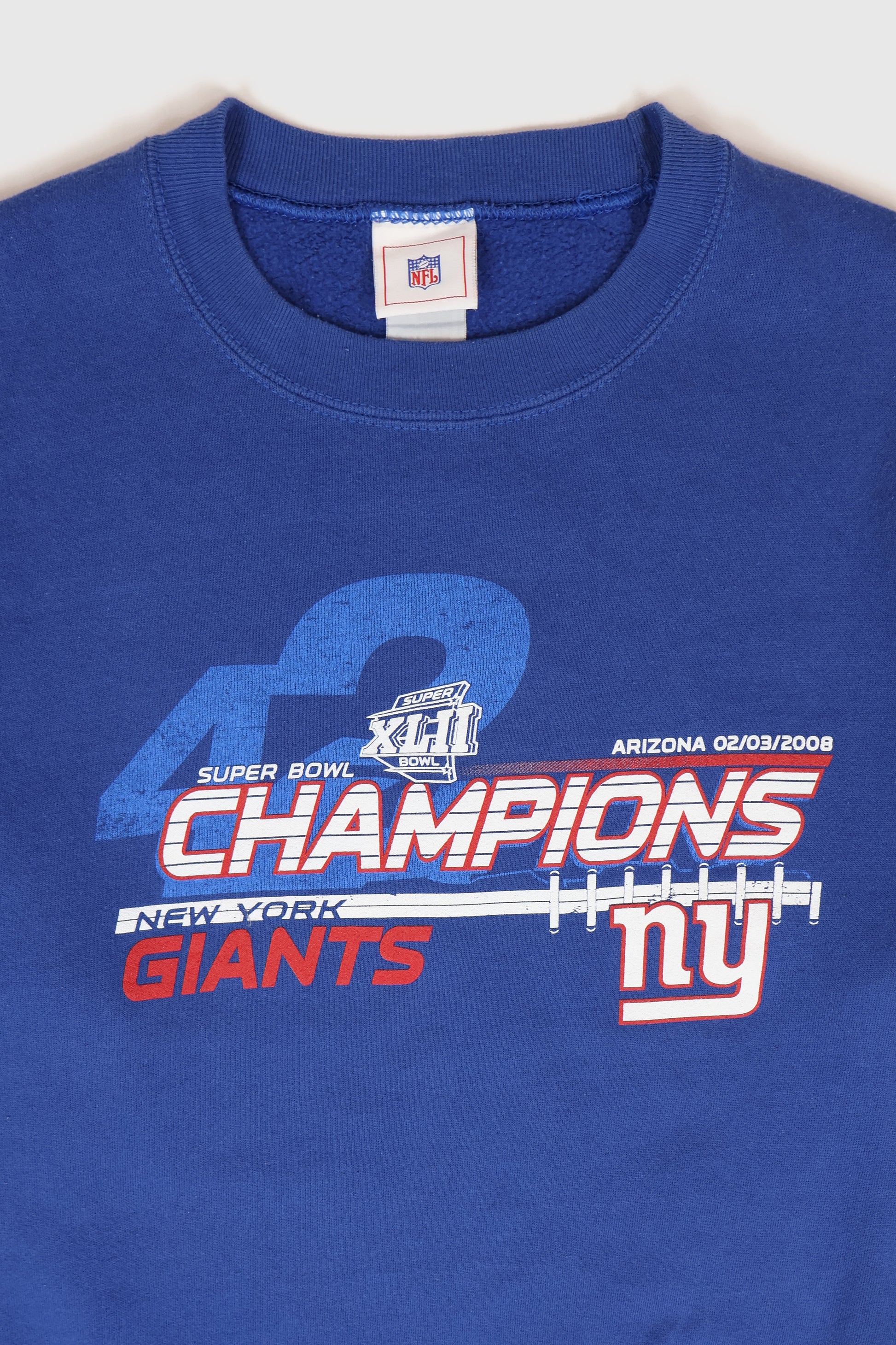 Vintage New York Giants Super Bowl XLII Champions Crewneck Image 1