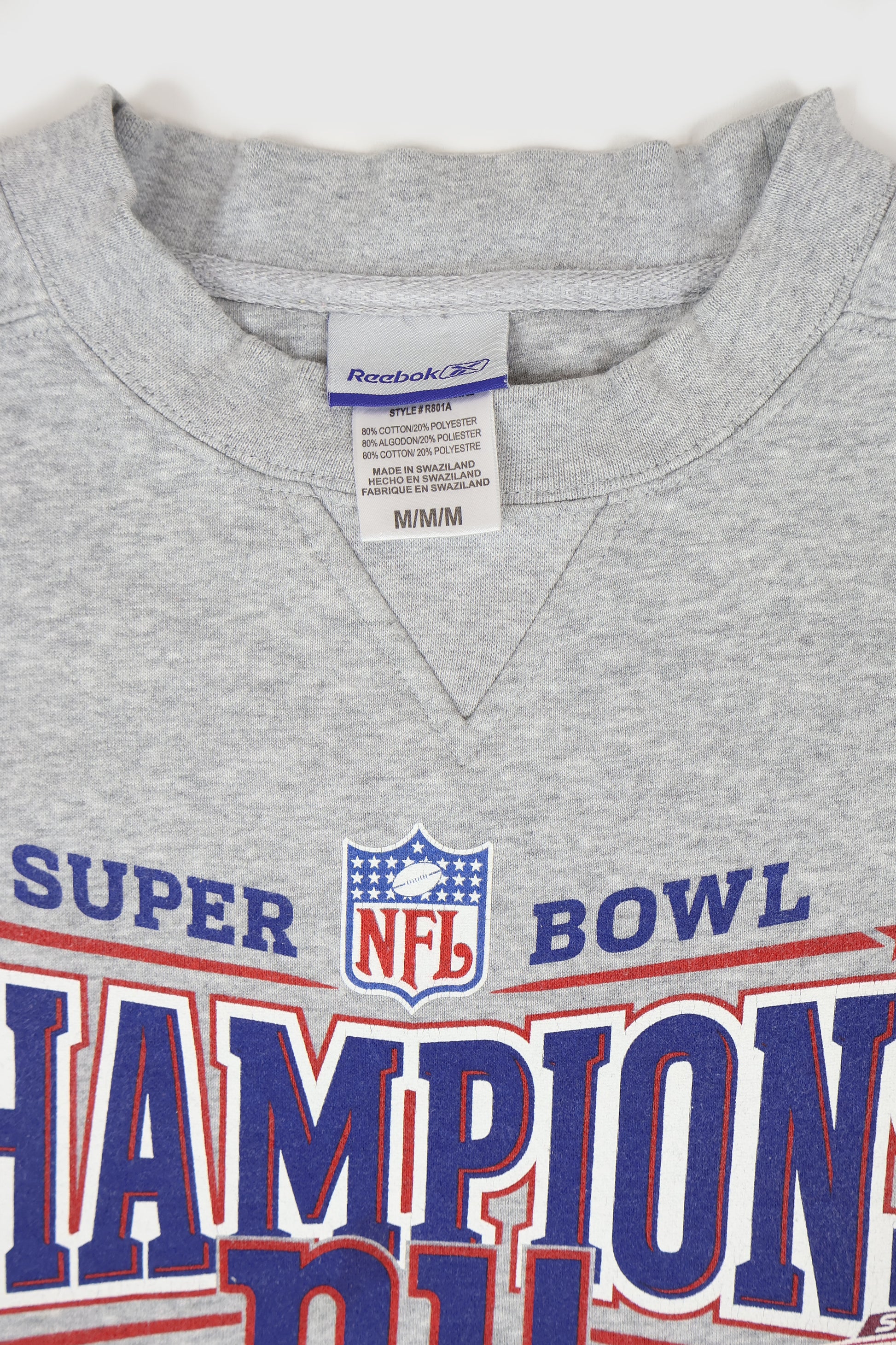 Vintage New York Giants Super Bowl XLII Champions Crewneck Image 2