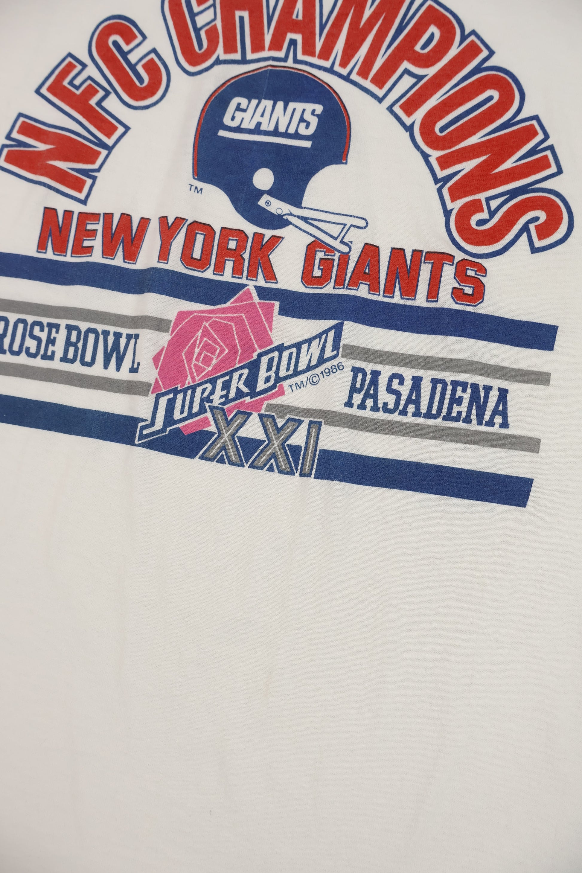 Vintage New York Giants Super Bowl XXI Tee Image 3