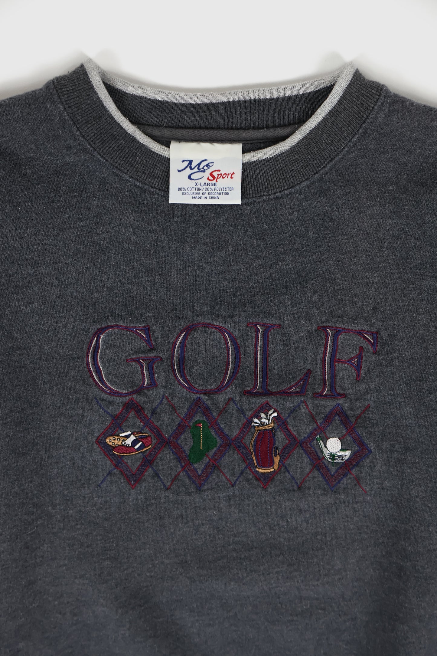 Vintage Embroidered Golf Crewneck