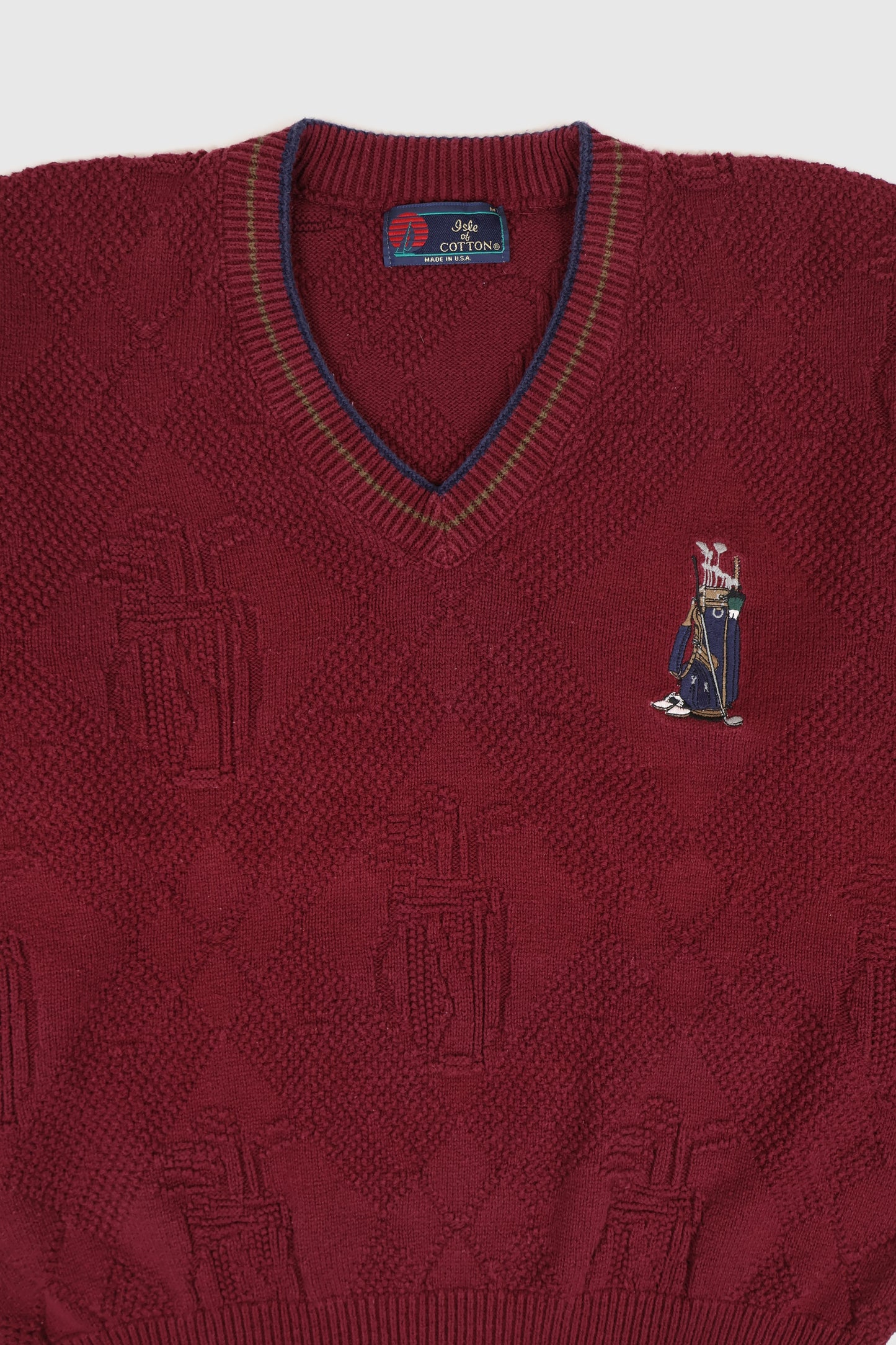 Vintage Embroidered Golf Sweater