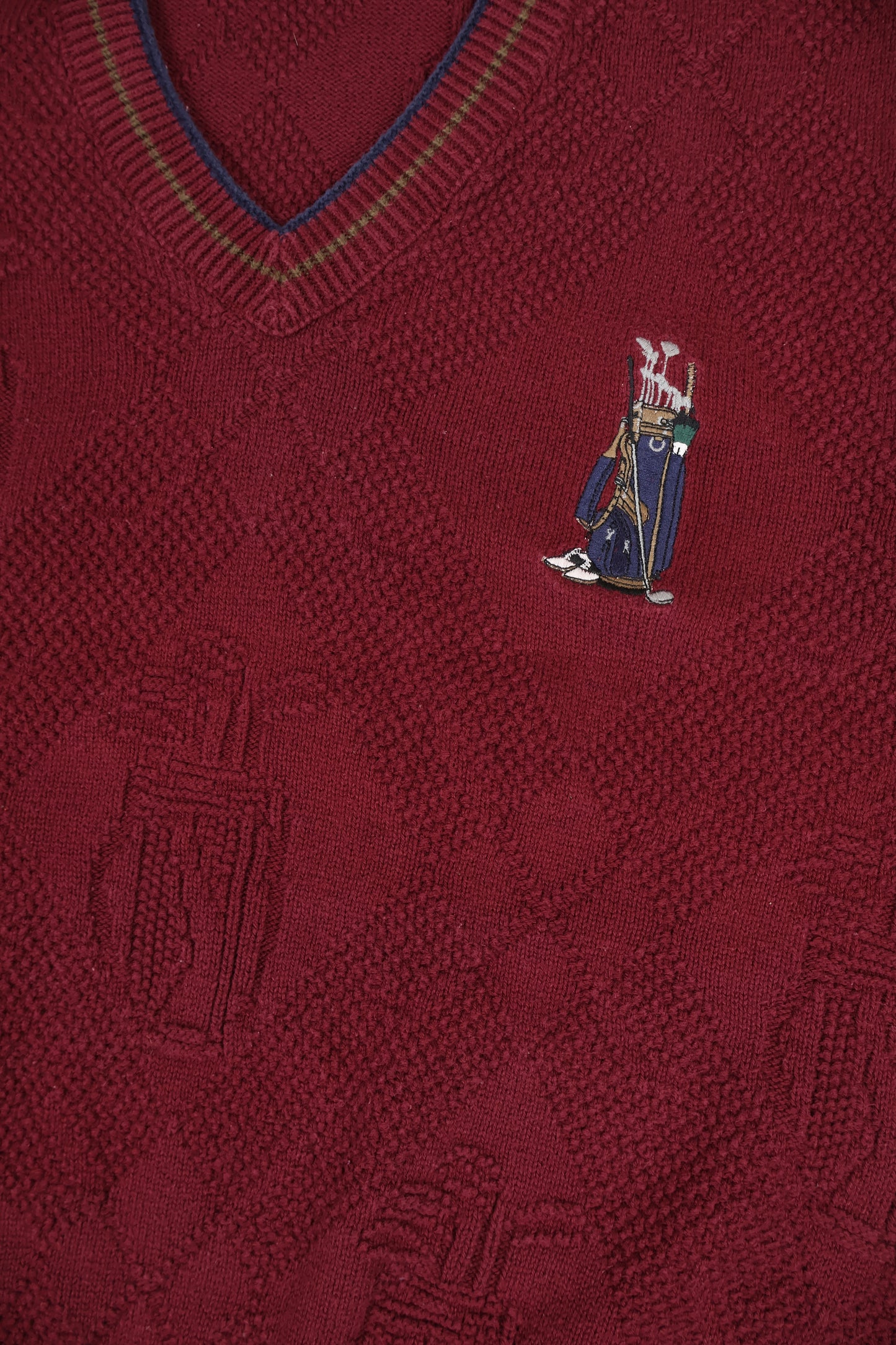 Vintage Embroidered Golf Sweater