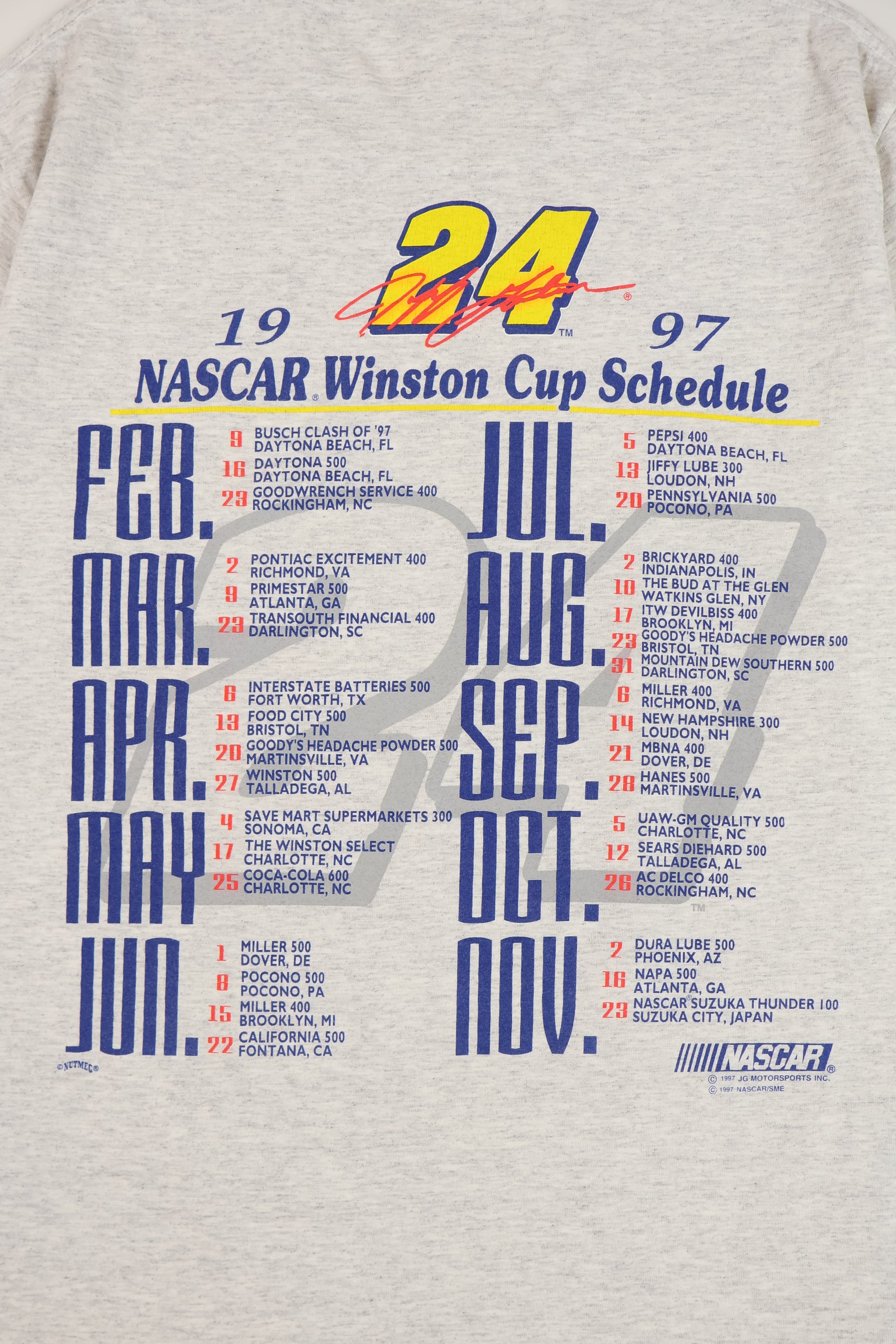 Vintage Jeff Gordon 1997 NASCAR Tee Image 4