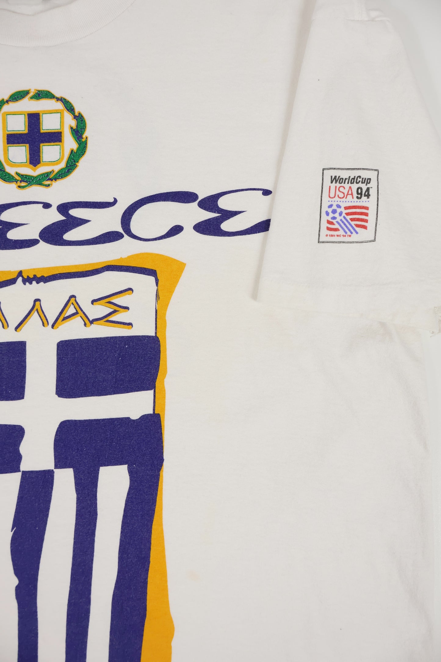 Vintage Greece 1994 World Cup Tee Image 4