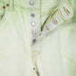 Reworked Green Dyed Levi's 501 Straight Fit Jeans