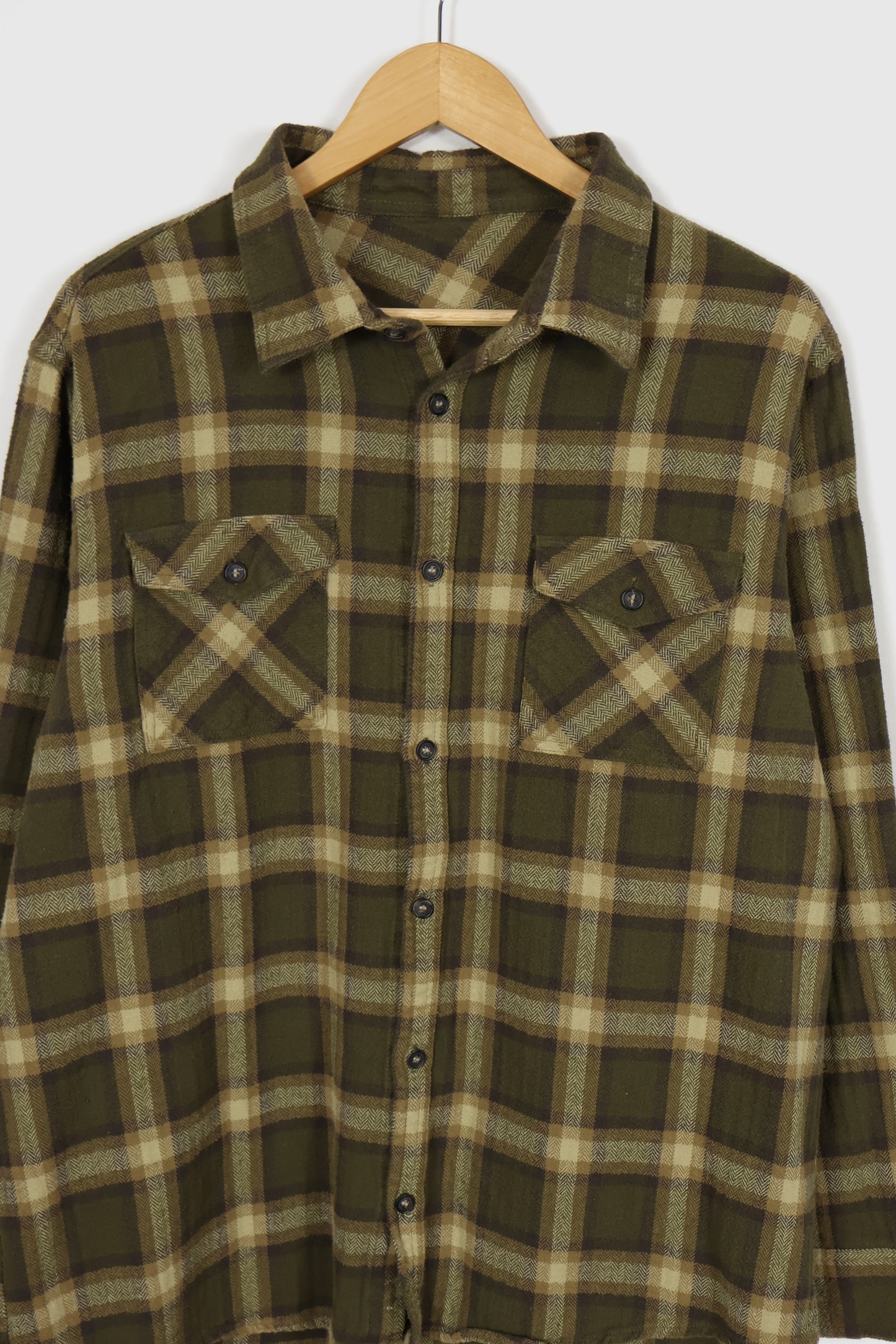 Vintage Heavyweight Plaid Button-Down Shirt