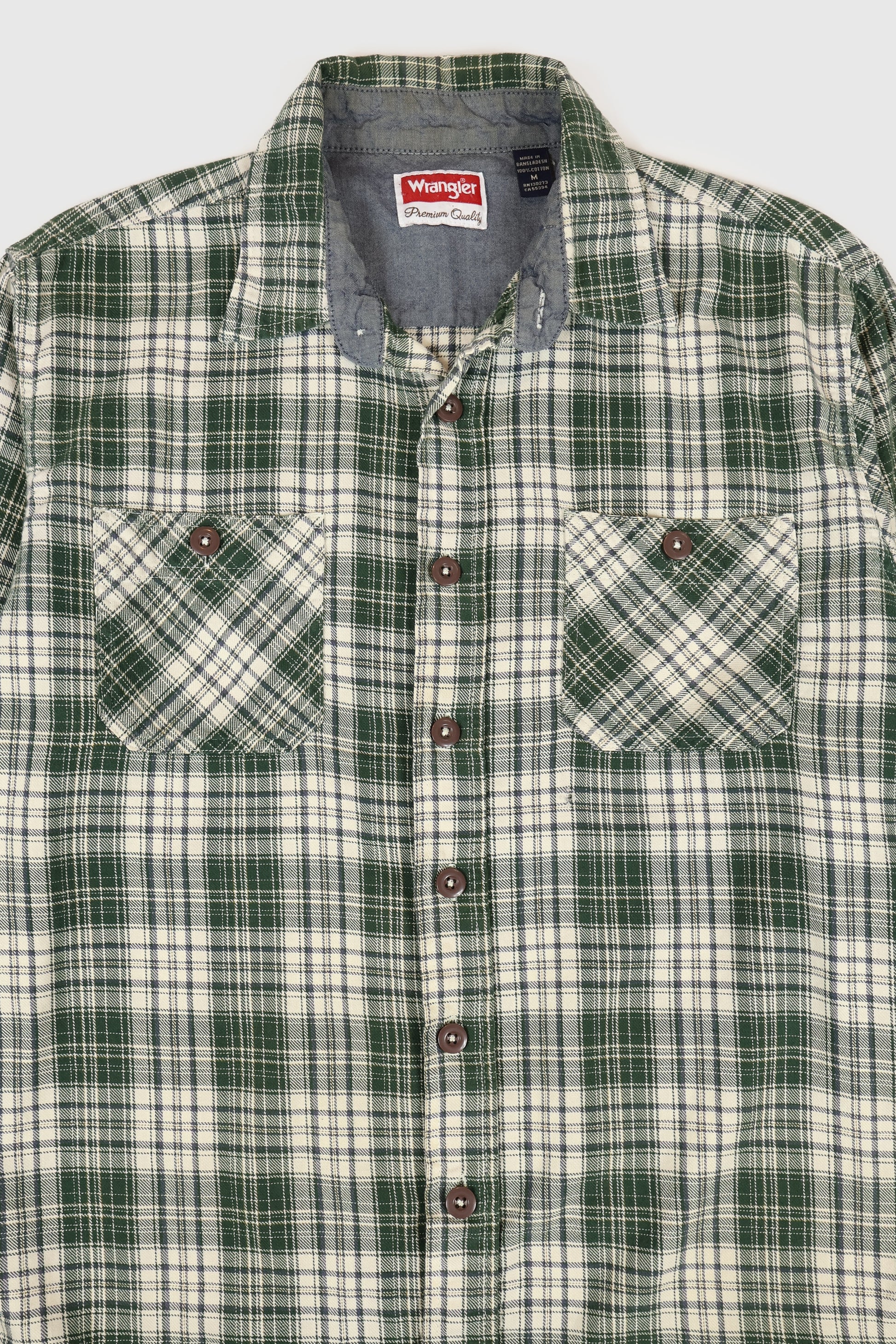 Vintage Wrangler Plaud Button-Down Shirt Image 1