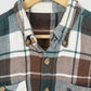 Vintage Green Plaid Button-Down Shirt