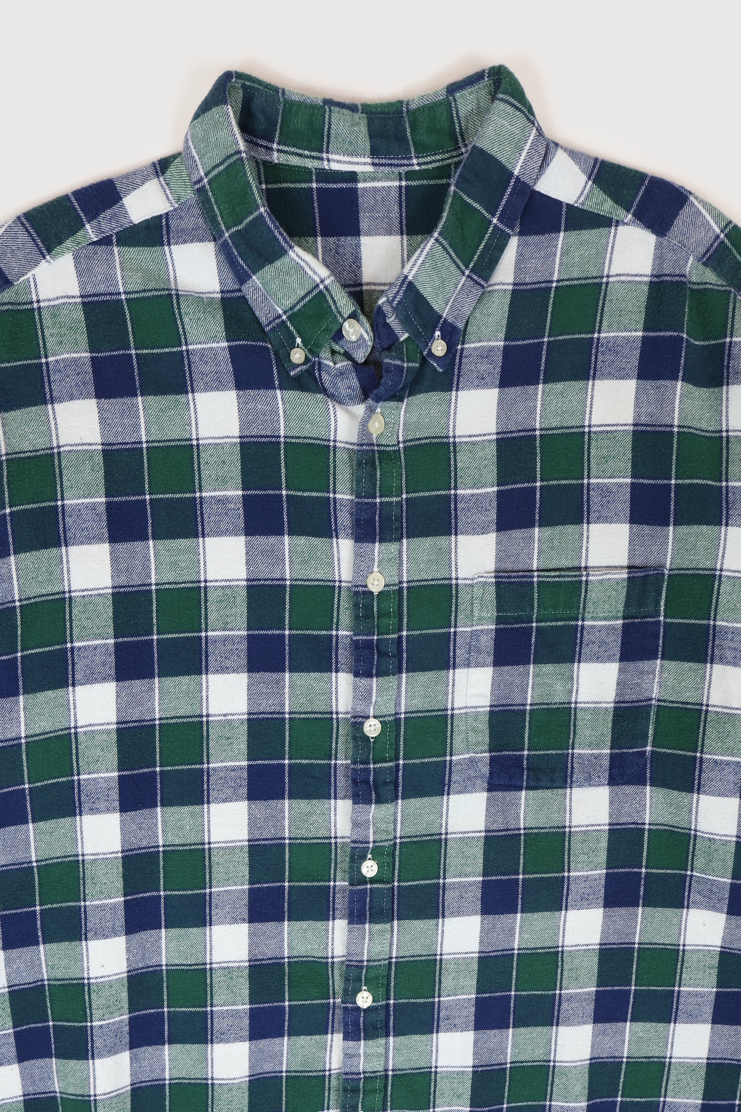 Vintage Flannel Button-Down Shirt Image 1