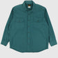 Vintage Green Flannel Button-Down Shirt