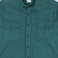 Vintage Green Flannel Button-Down Shirt