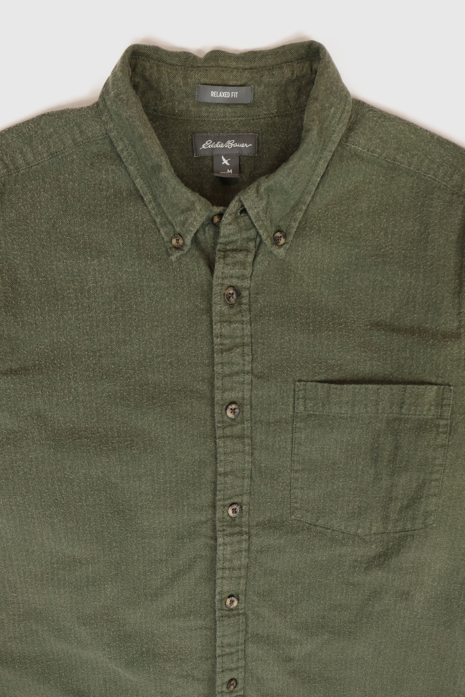 Vintage Eddie Bauer Flannel Button-Down Shirt Image 1