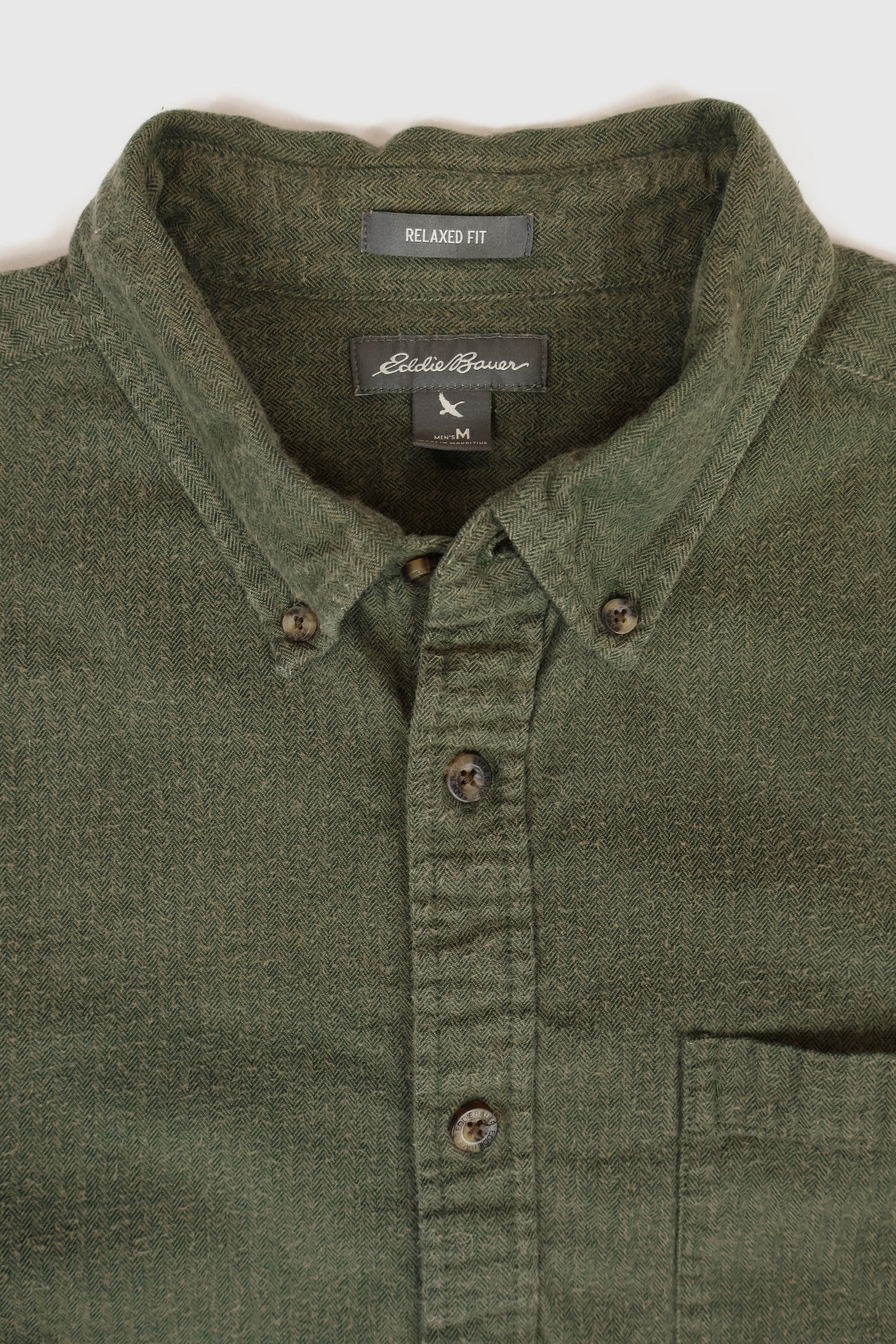 Vintage Eddie Bauer Flannel Button-Down Shirt Image 2