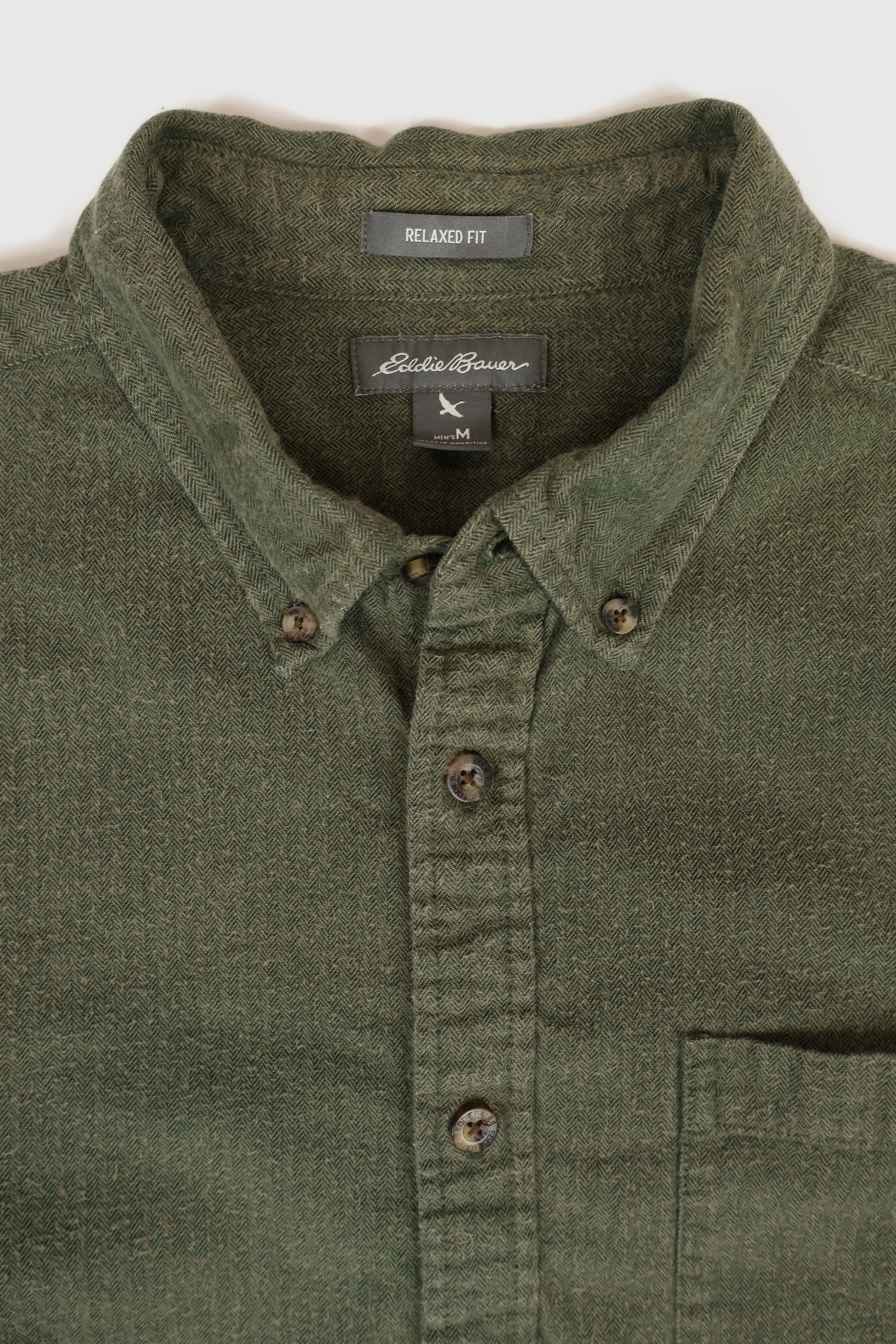 Vintage Eddie Bauer Flannel Button-Down Shirt Image 2