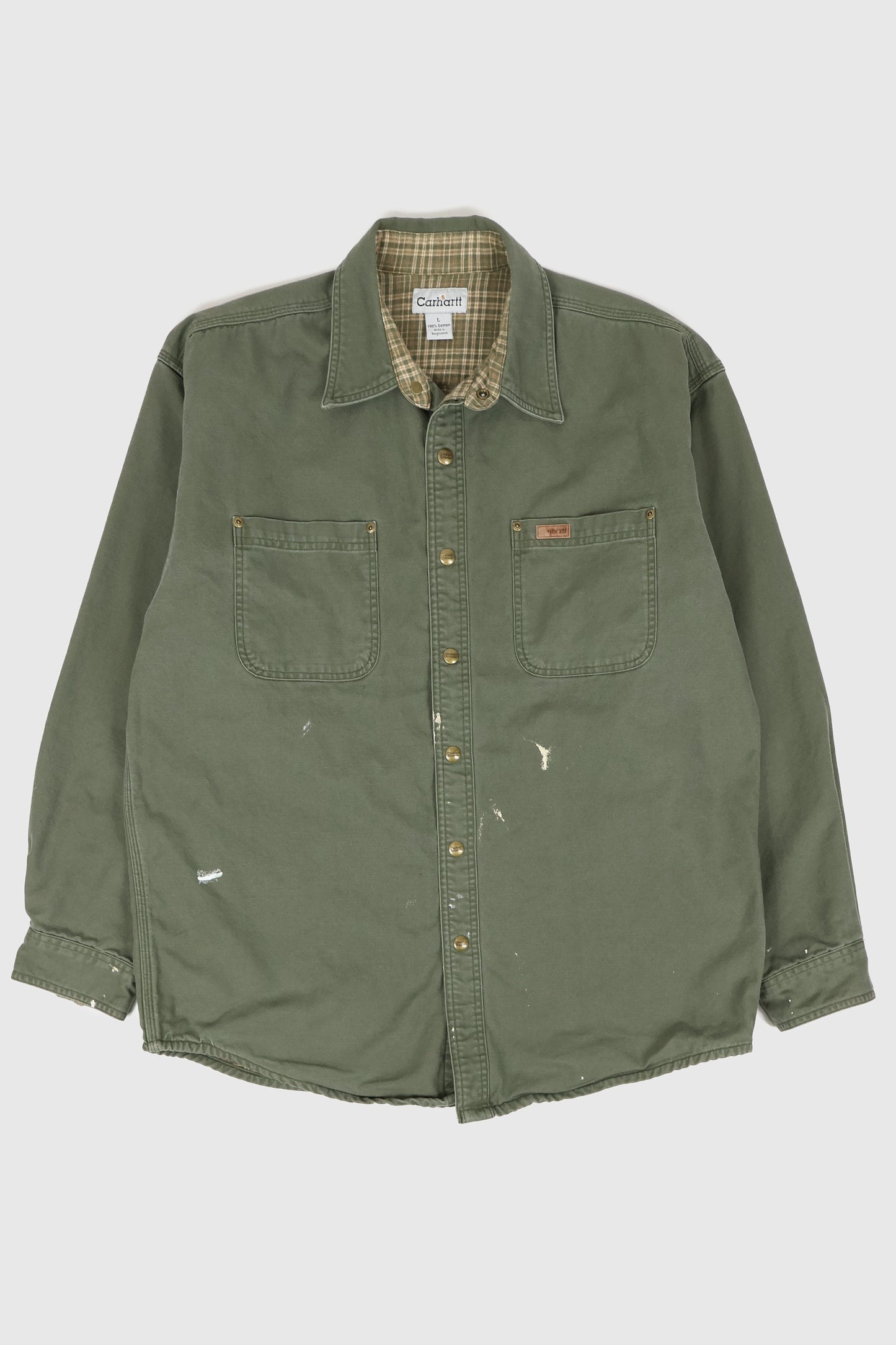 Vintage Carhartt Snap-Button Shirt Jacket Image 0