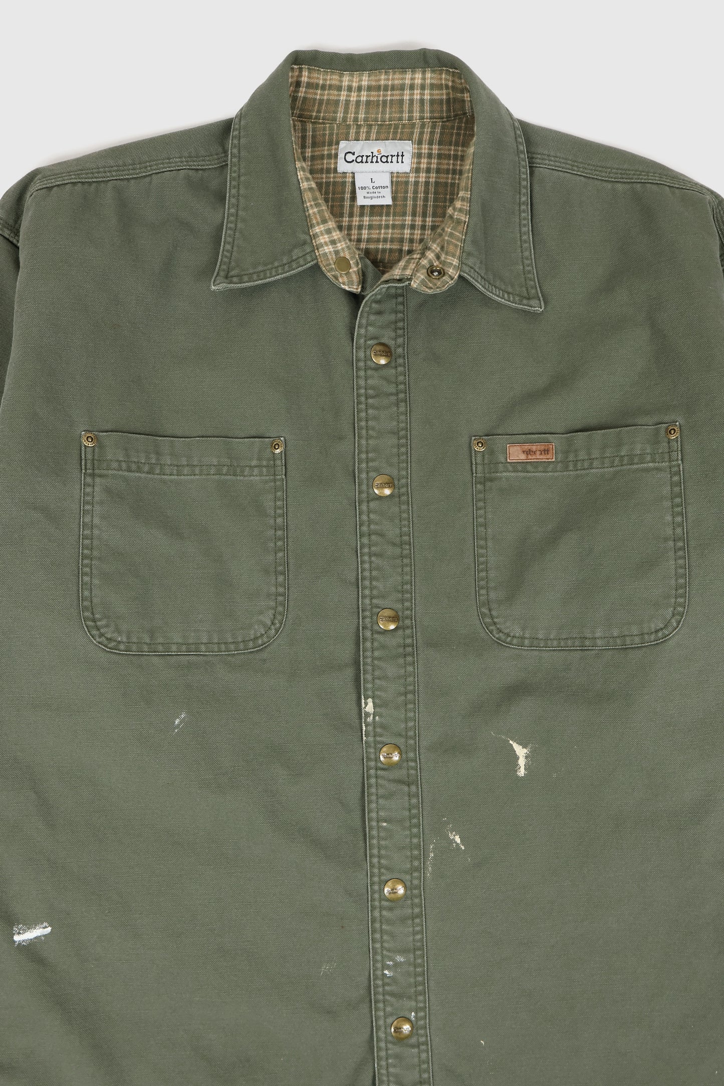 Vintage Carhartt Snap-Button Shirt Jacket Image 1