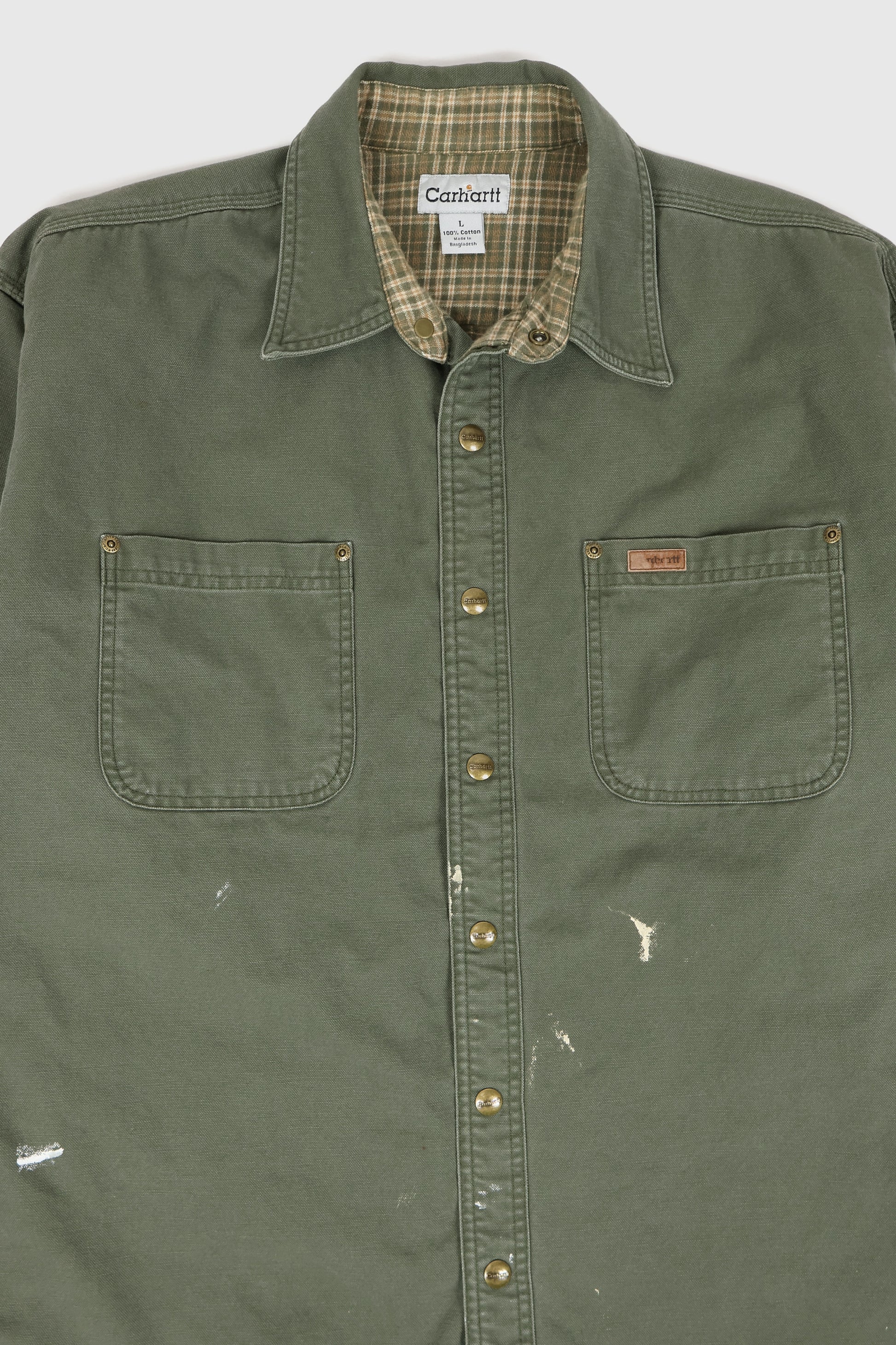 Vintage Carhartt Snap-Button Shirt Jacket Image 1