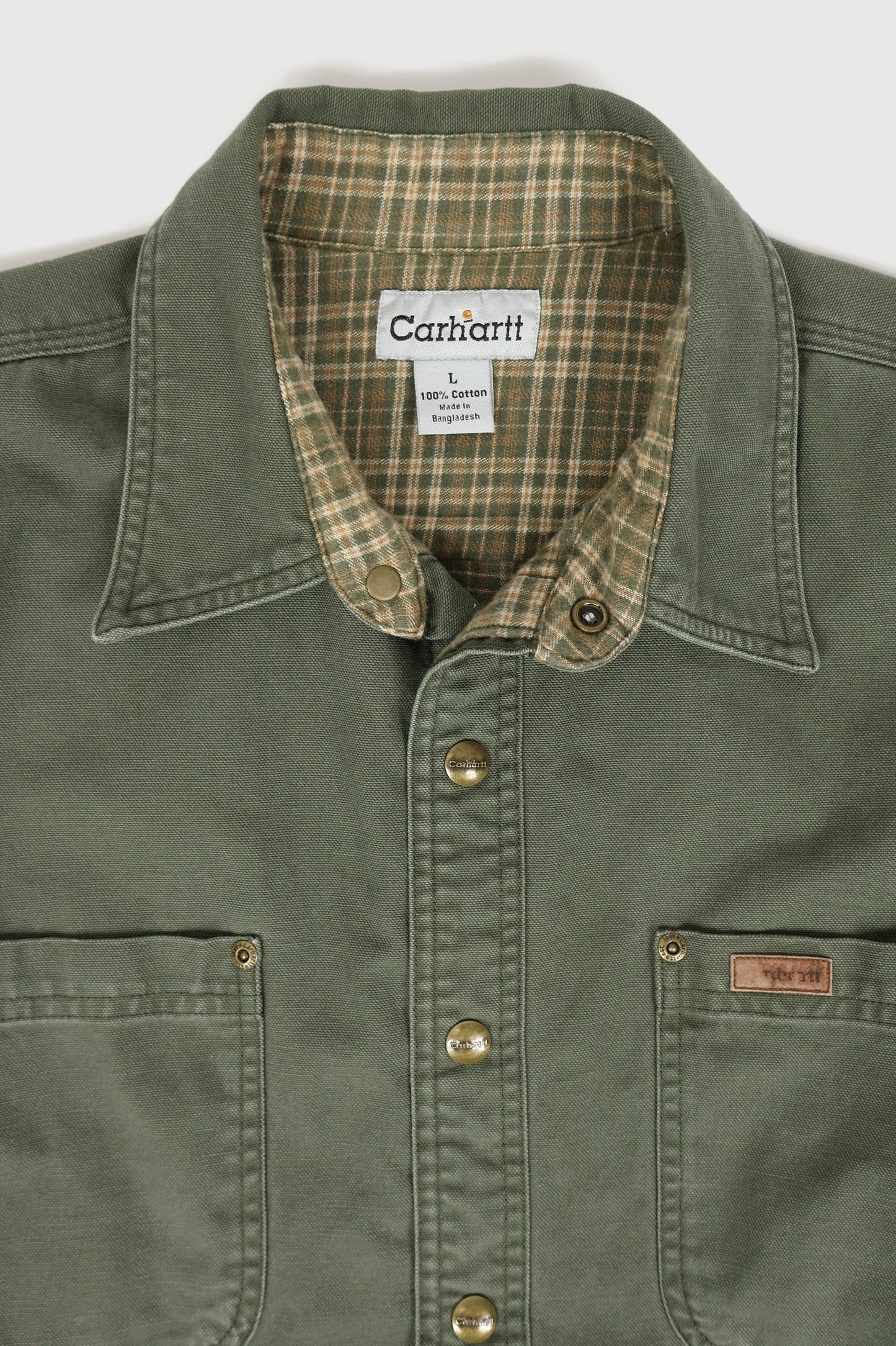 Vintage Carhartt Snap-Button Shirt Jacket Image 2