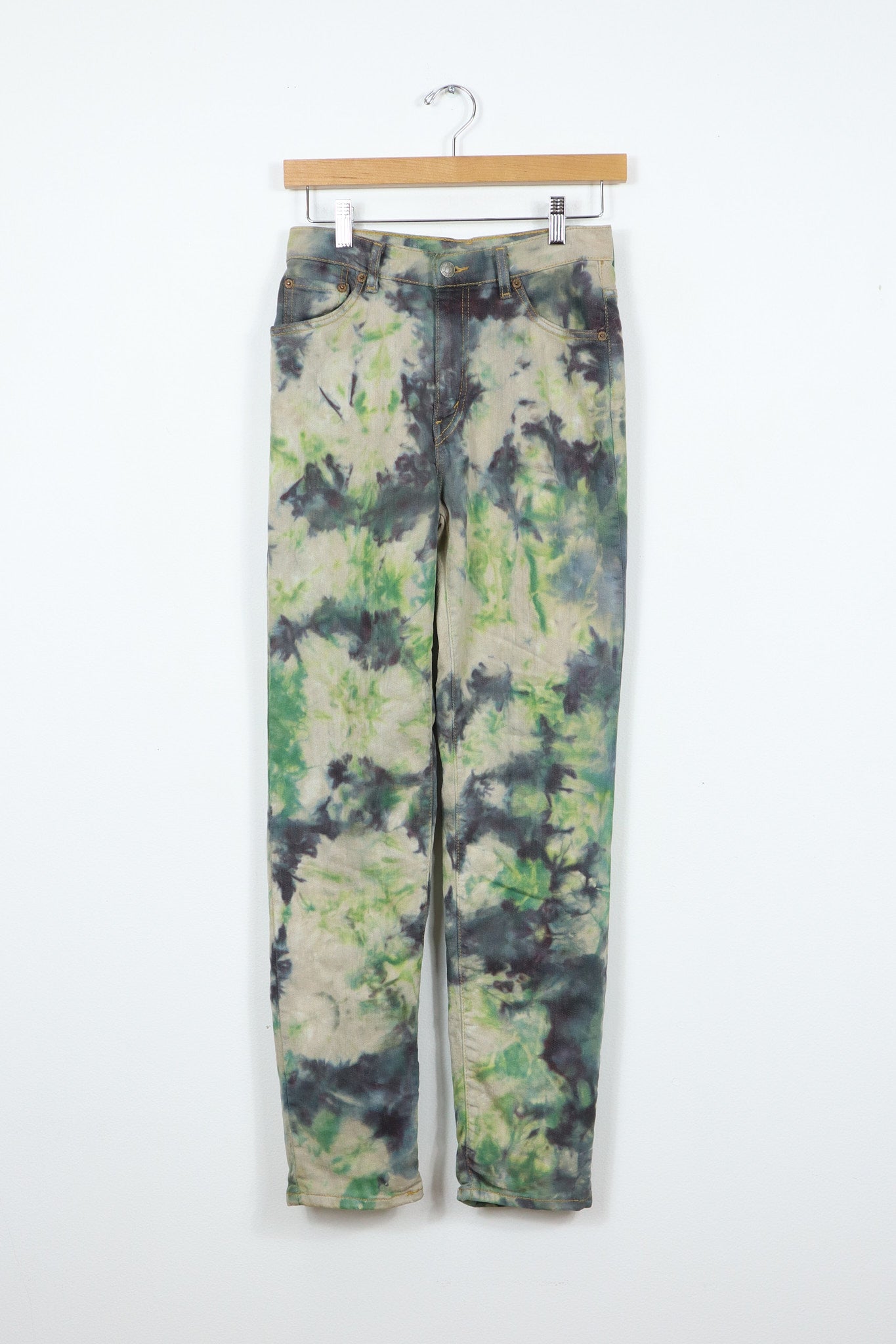 Reworked Camo Dyed Slim Fit Jeans
