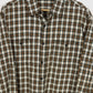 Vintage Green Plaid Button-Down Shirt