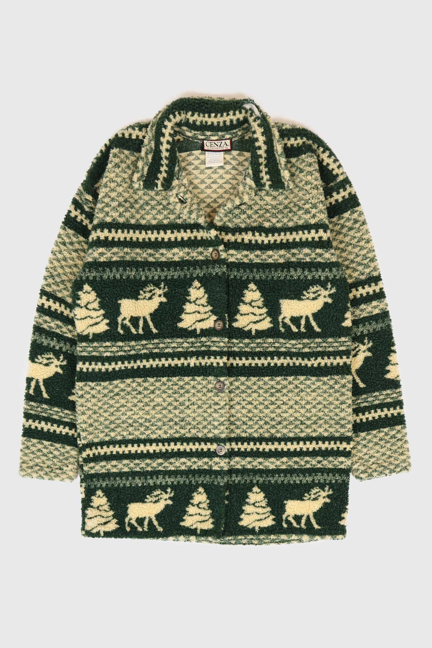 Vintage Long Line Fleece Jacket Image 0