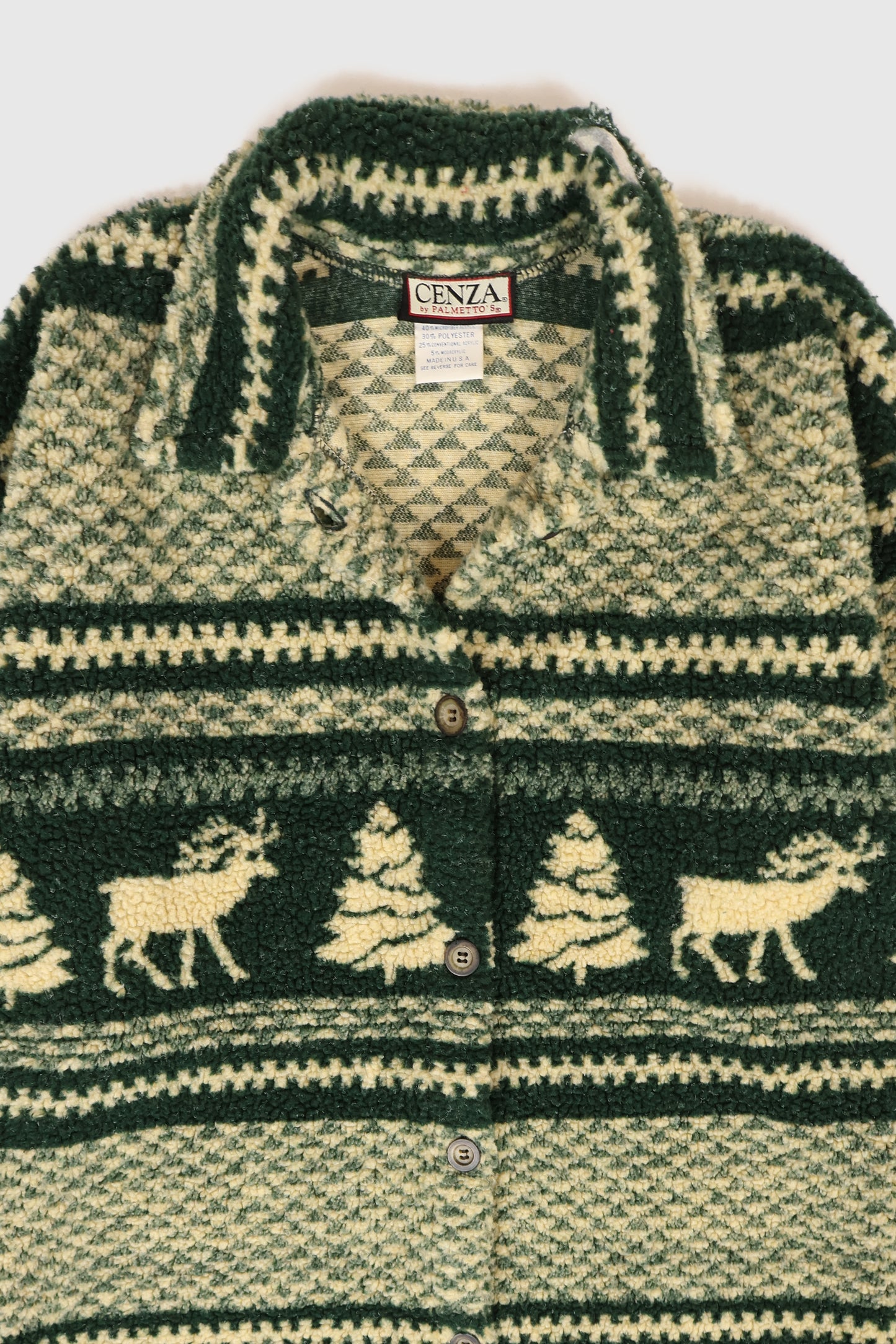 Vintage Long Line Fleece Jacket Image 2