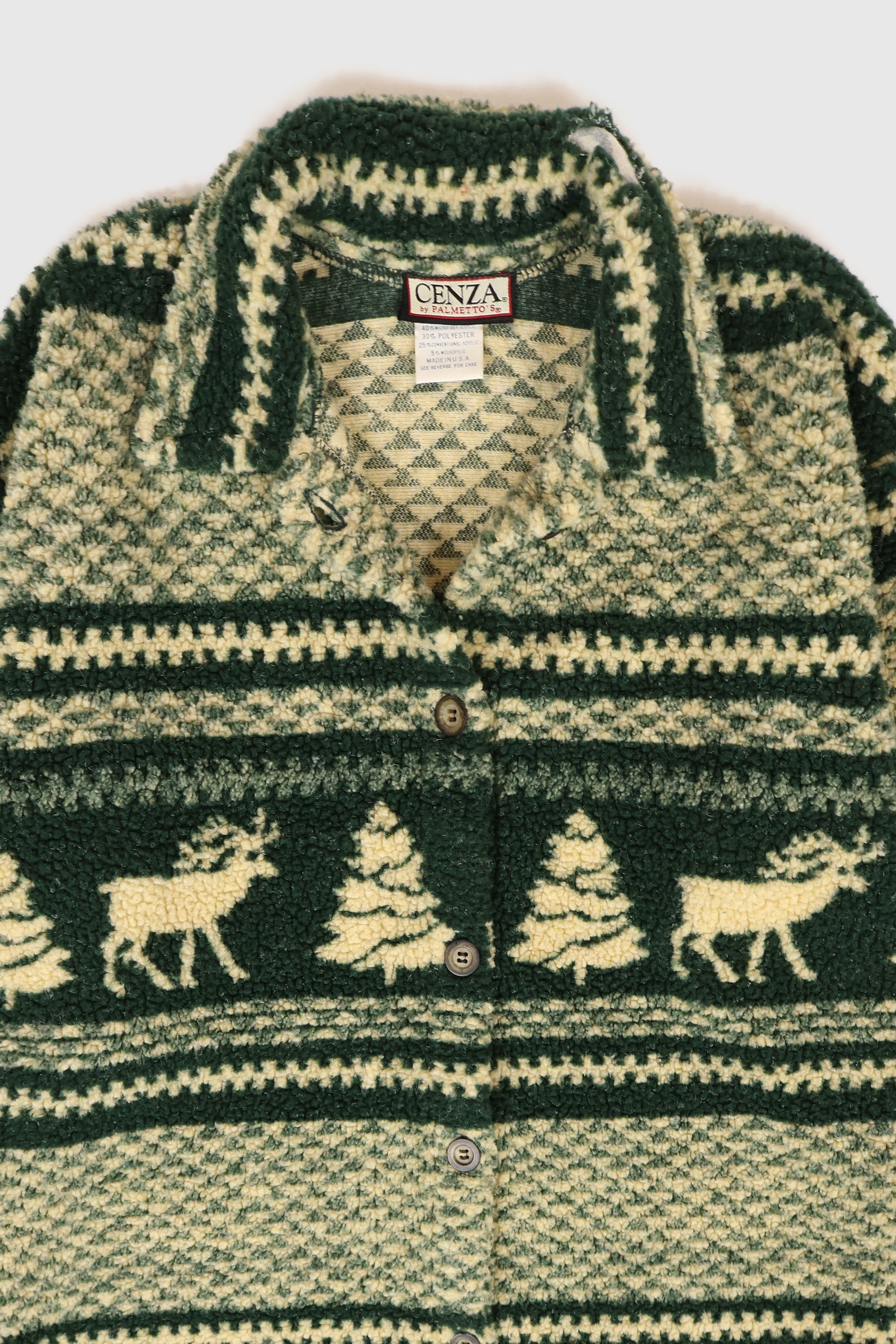 Vintage Long Line Fleece Jacket Image 2