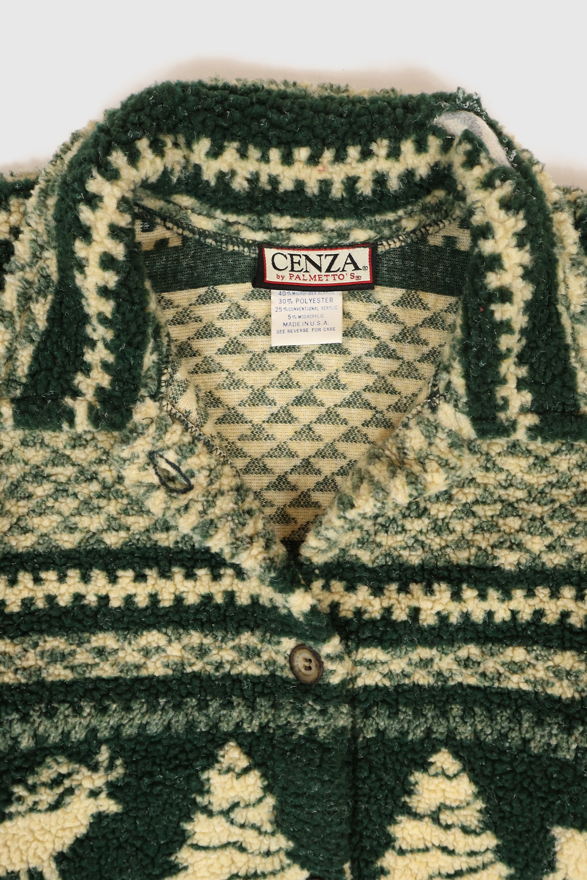 Vintage Long Line Fleece Jacket Image 3