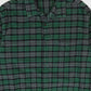 Vintage Green Plaid Flannel Button-Down Shirt Image 1