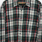 Plaid Flannel Button-Down Shirt