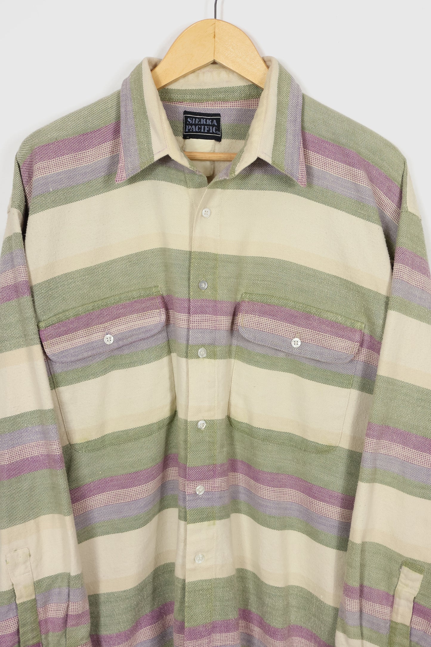 Vintage Striped Button-Down Shirt