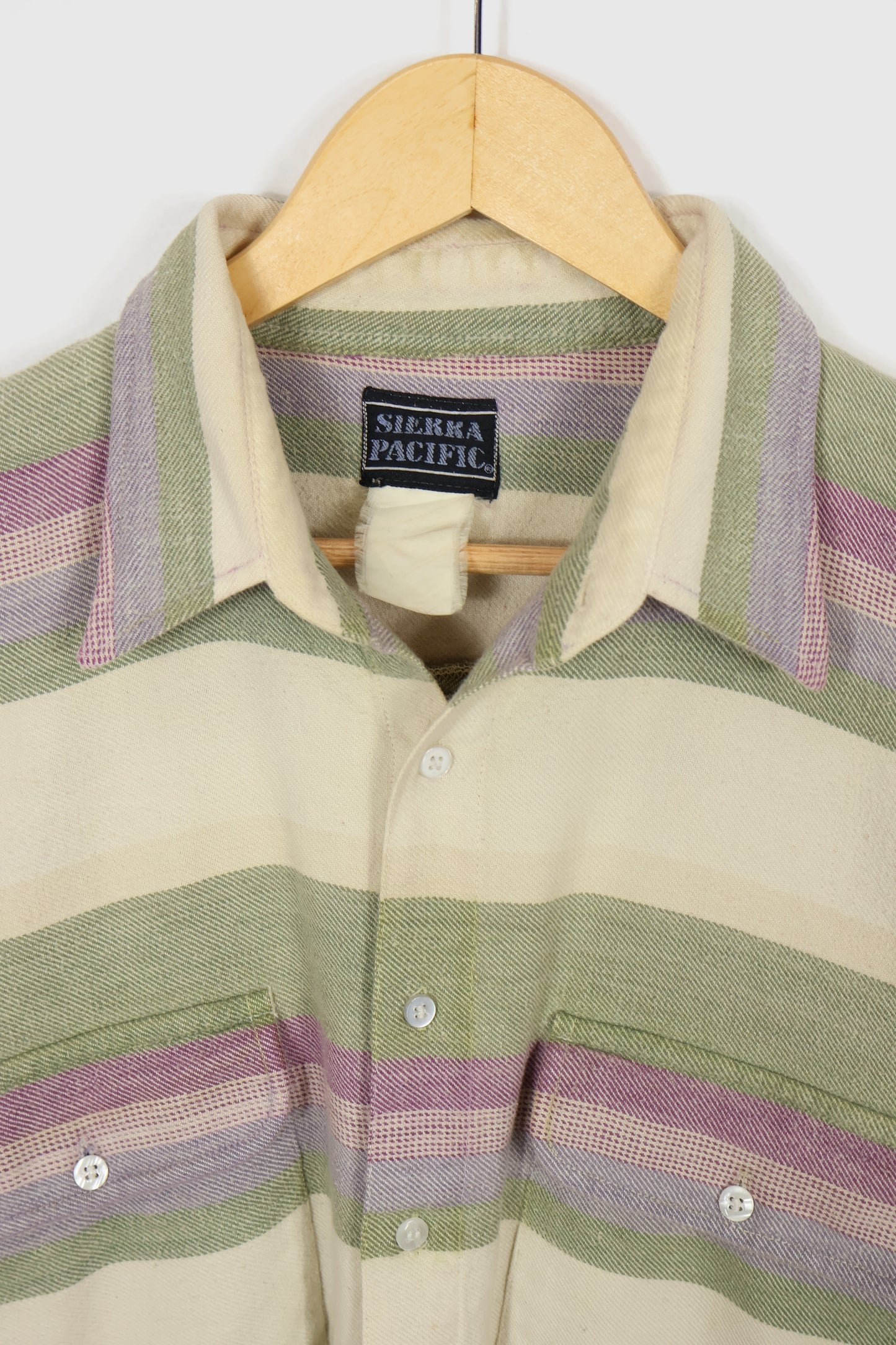 Vintage Striped Button-Down Shirt