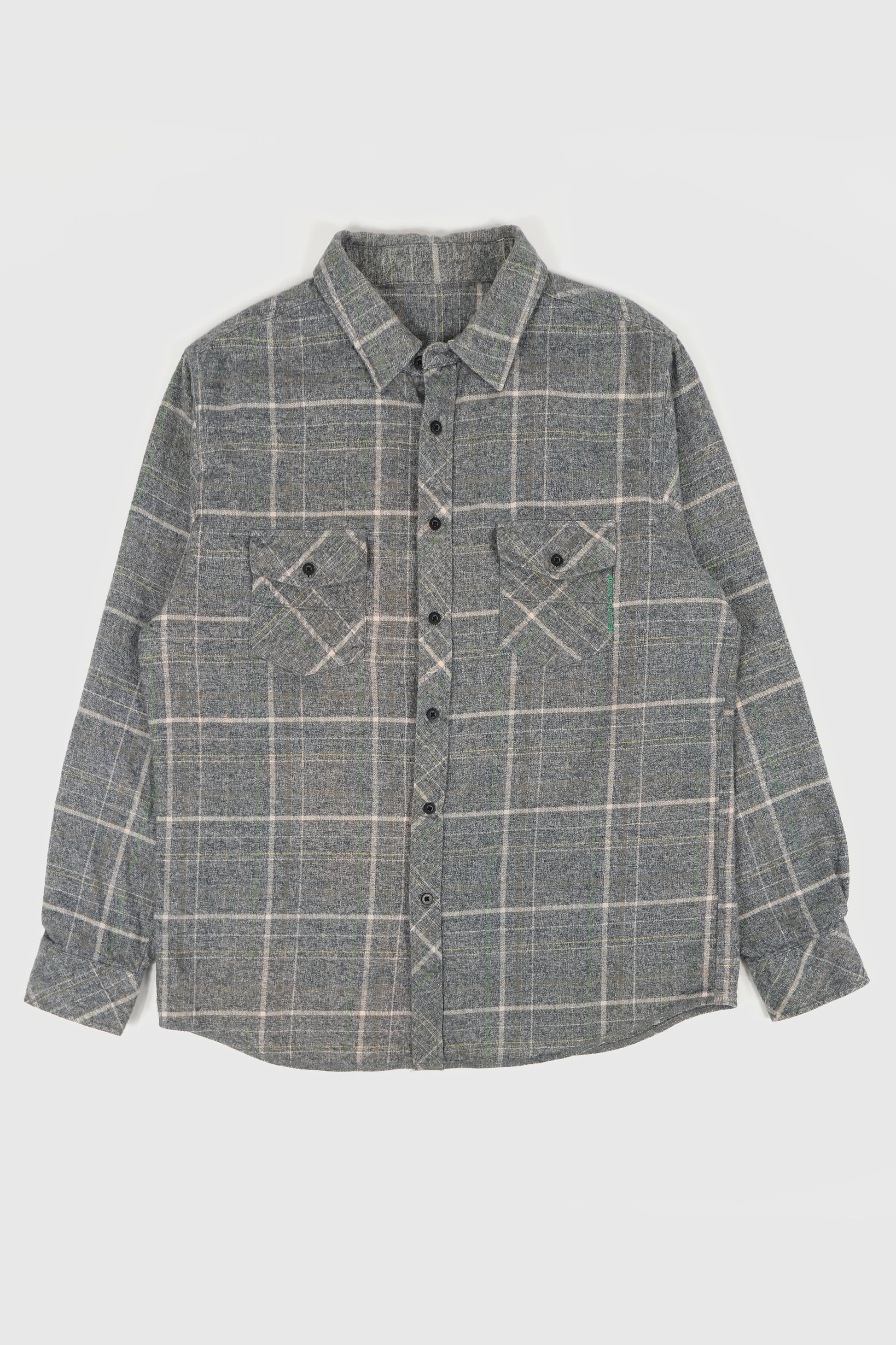 Vintage Plaid Flannel Button-Down Shirt Image 0