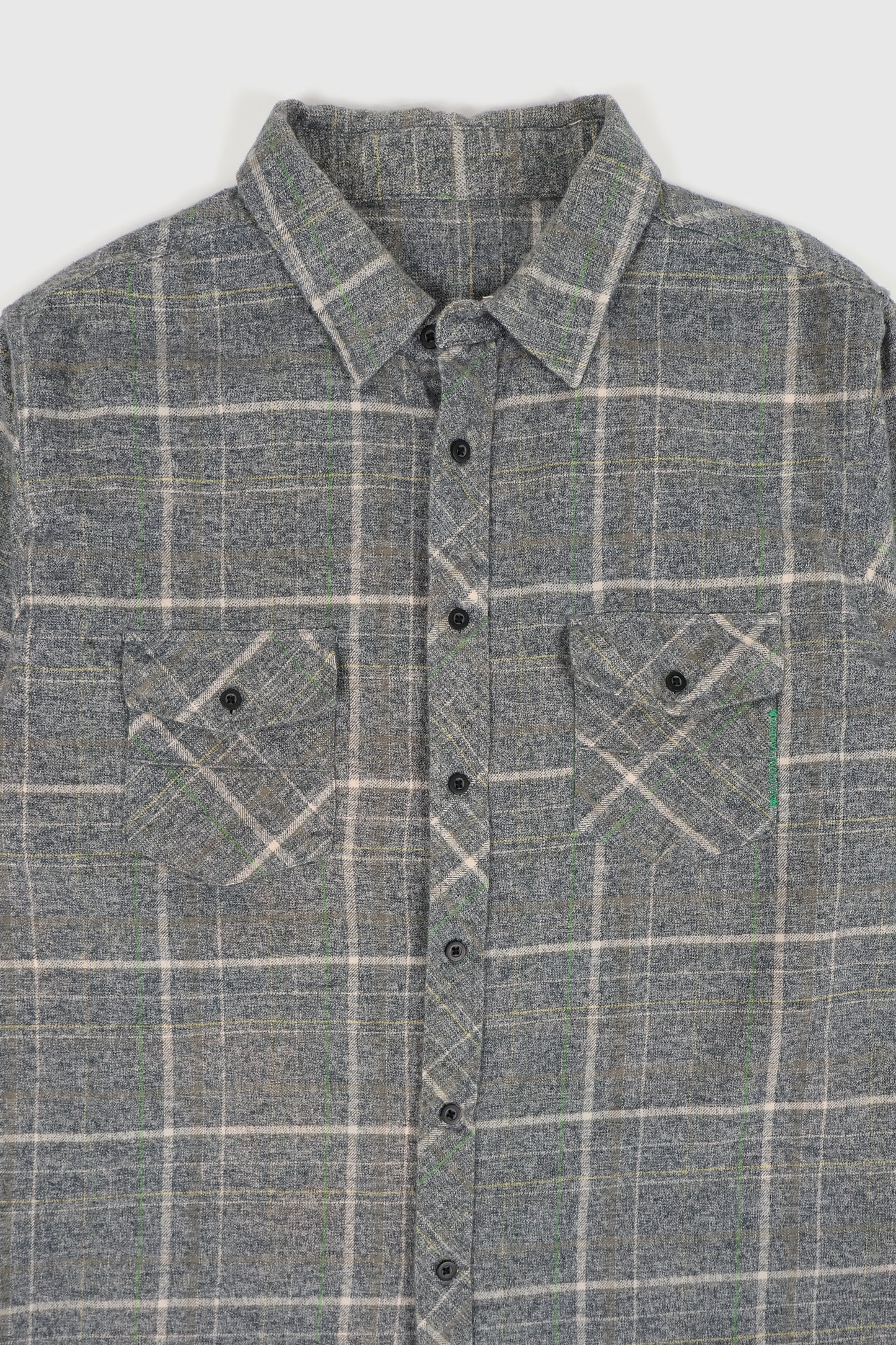 Vintage Plaid Flannel Button-Down Shirt Image 1