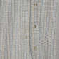 Grey Plaid Flannel Button-Down Shirt