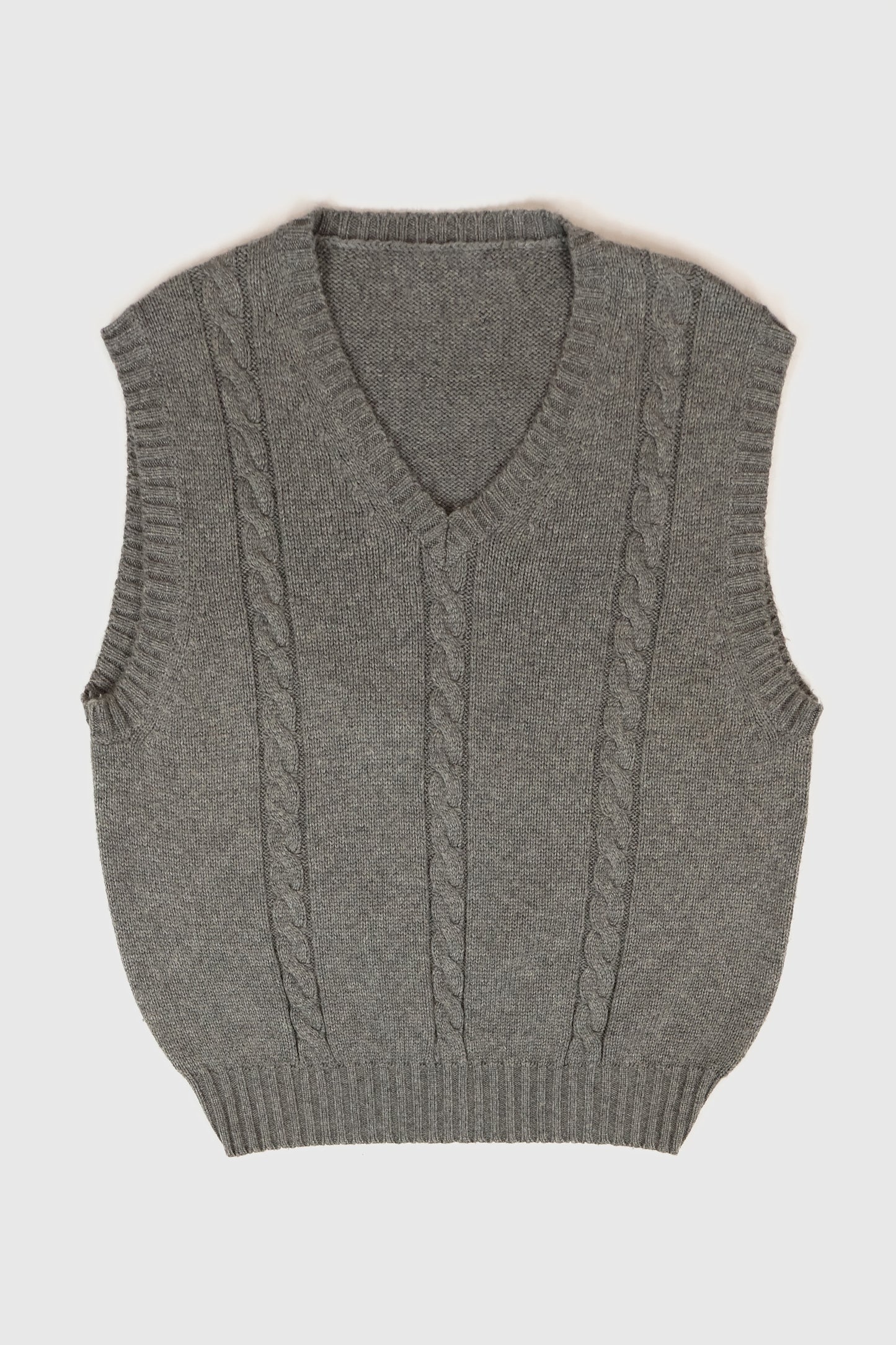 Vintage Grey Sweater Vest 02 Image 0