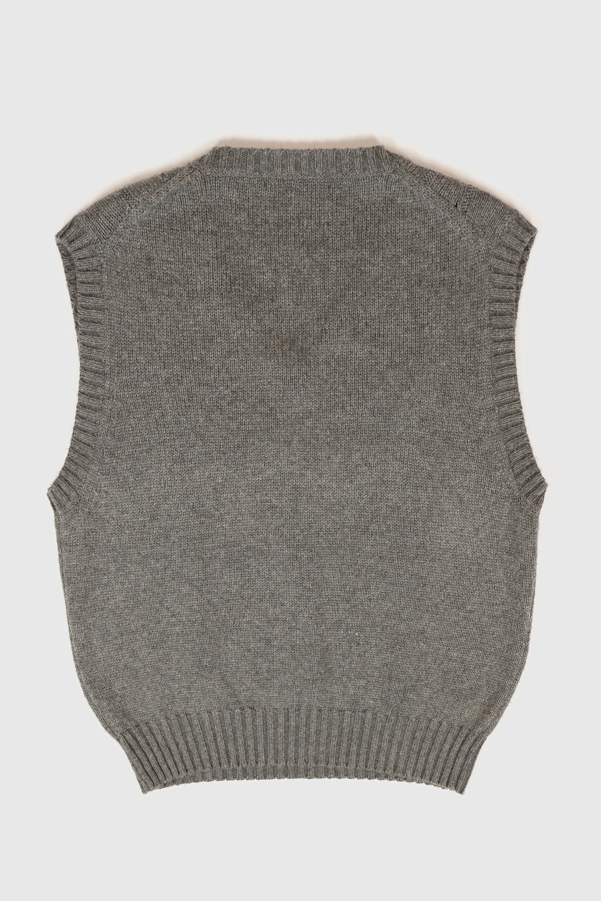Vintage Grey Sweater Vest 02 Image 3