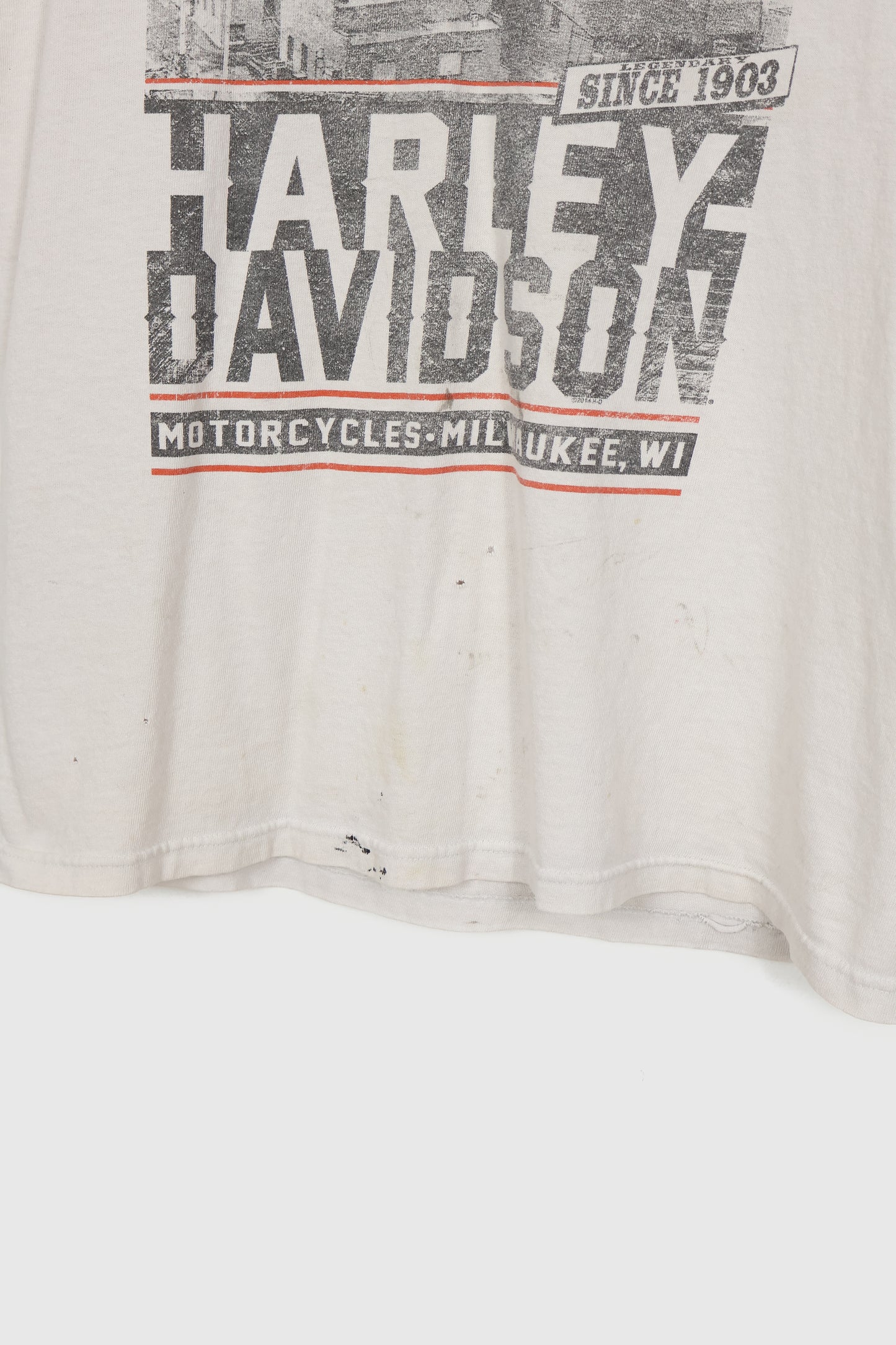 Distressed Harley Davidson Tee