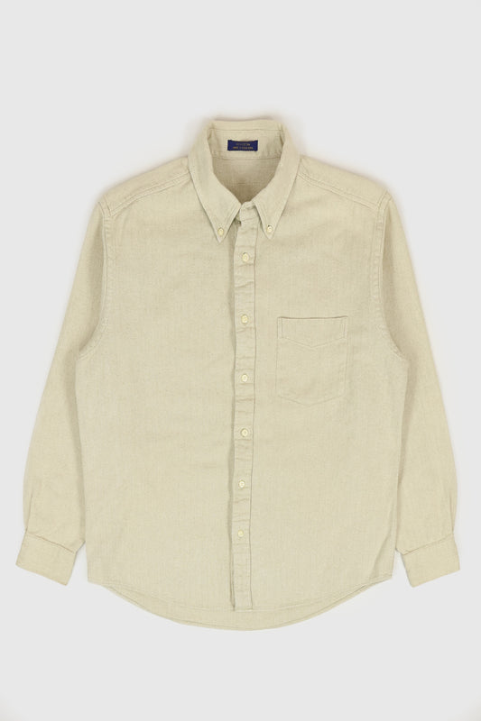 Vintage Heavyweight Herringbone Button-Down Shirt Image 0