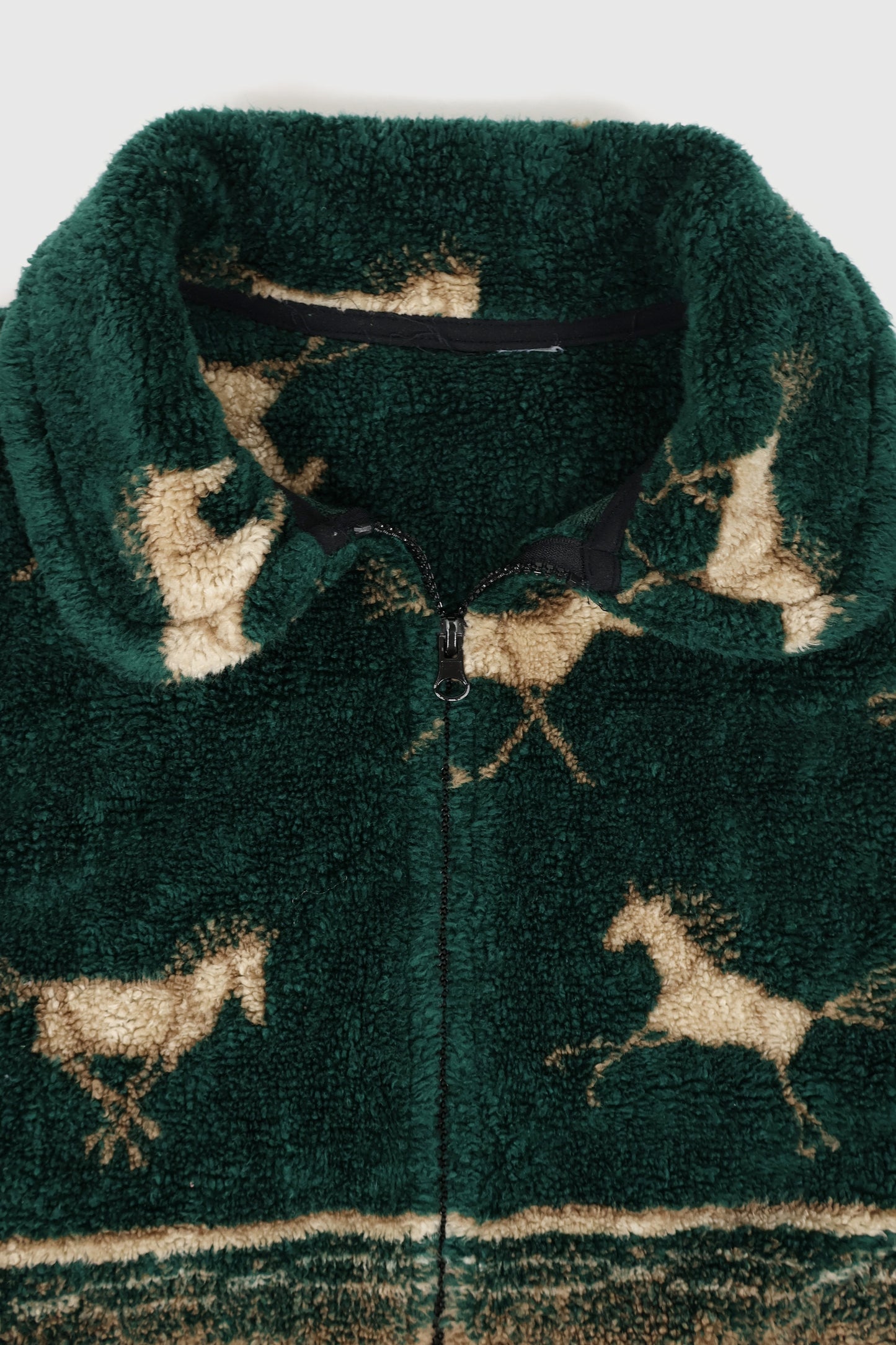 Vintage Horse Pattern Fleece Vest Image 3