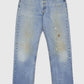 Vintage Distressed Levi's 501 Button-Fly Jeans